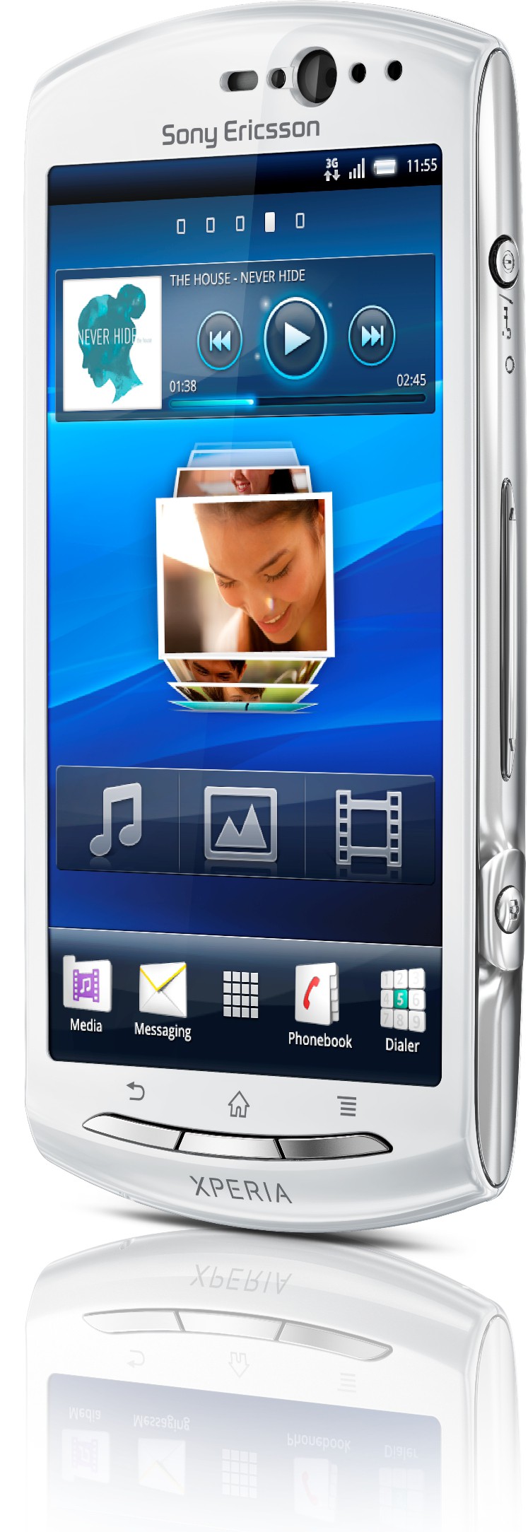 Sony Ericsson Xperia NEO V b&iacute;l&yacute; - mobil
