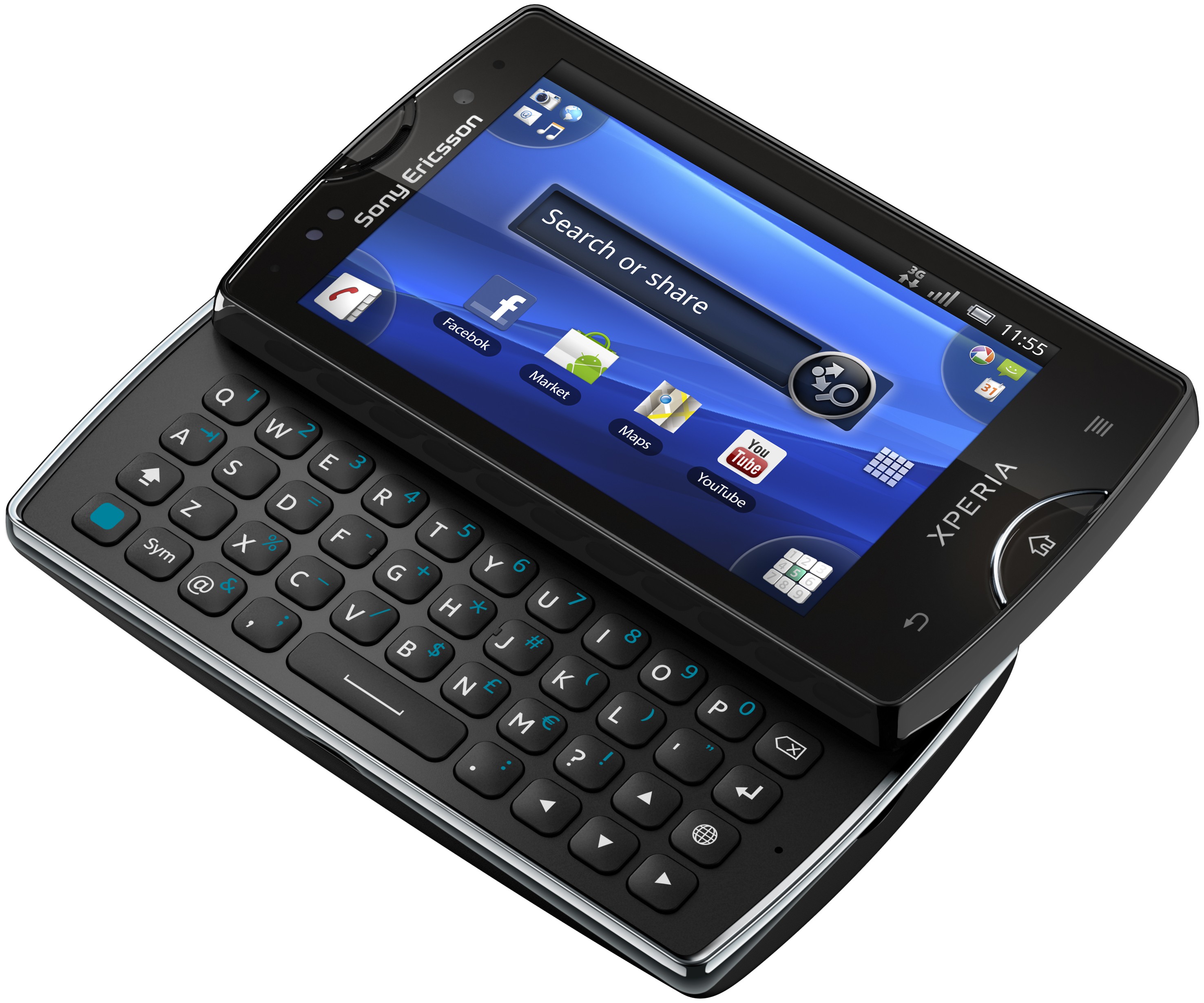 Sony Ericsson Xperia mini pro Smartphone (svart)