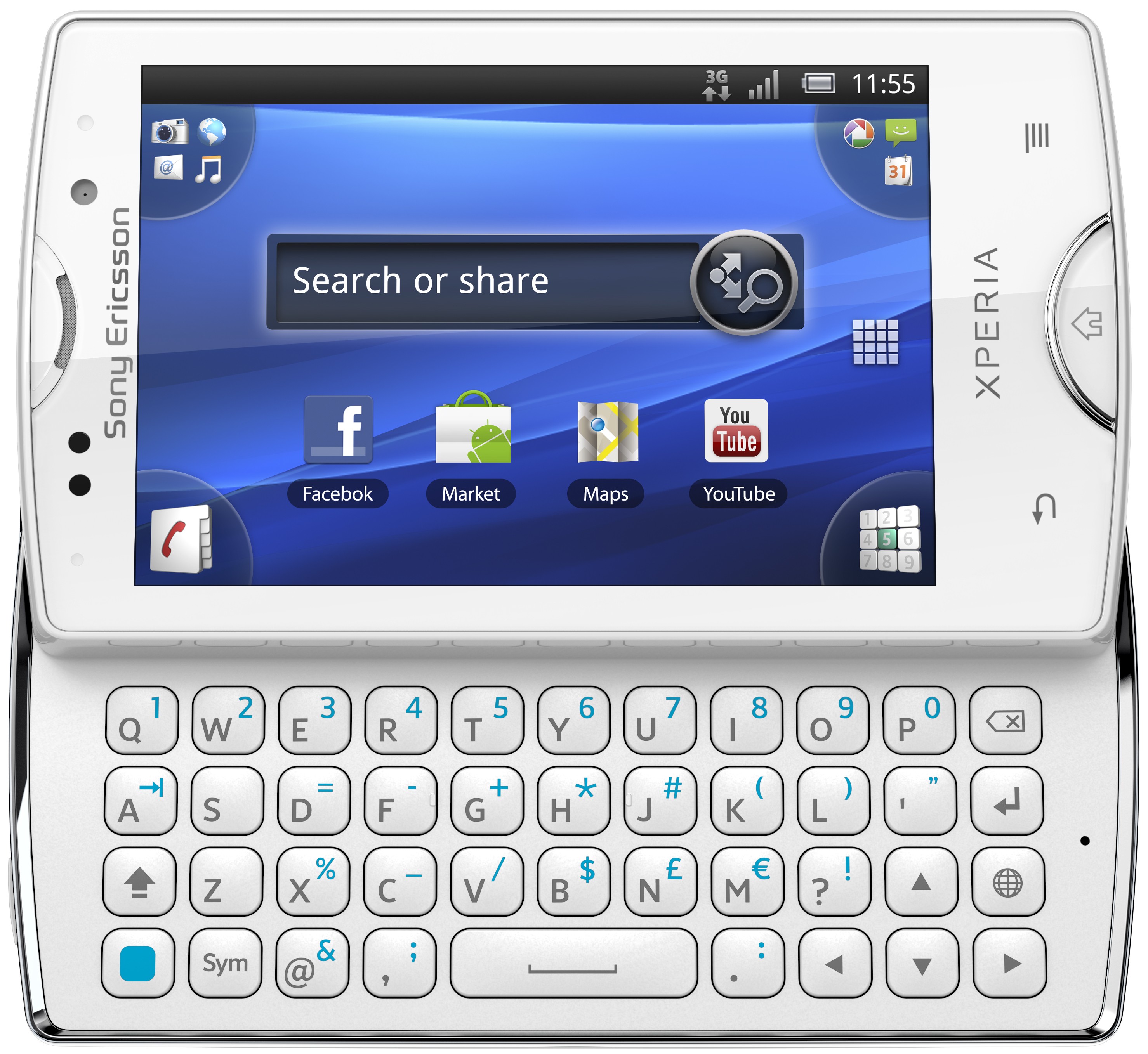 Sony Ericsson Xperia mini pro Smartphone (vit)