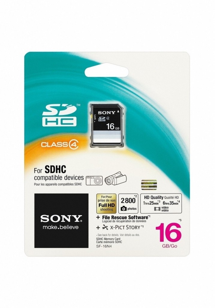 Sony SDHC Card 16GB class 4 SF16N4 - paměťová karta