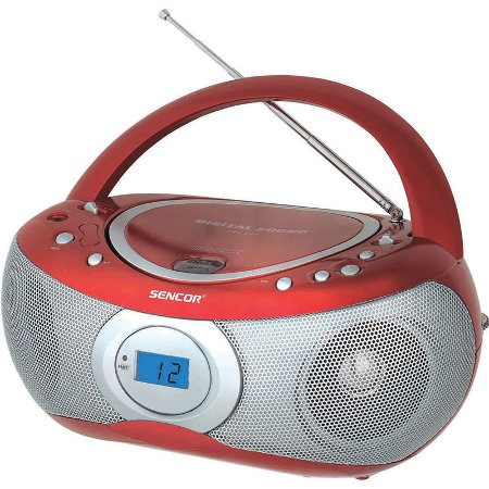 Sencor SPT 221 červen&yacute;- r&aacute;dio