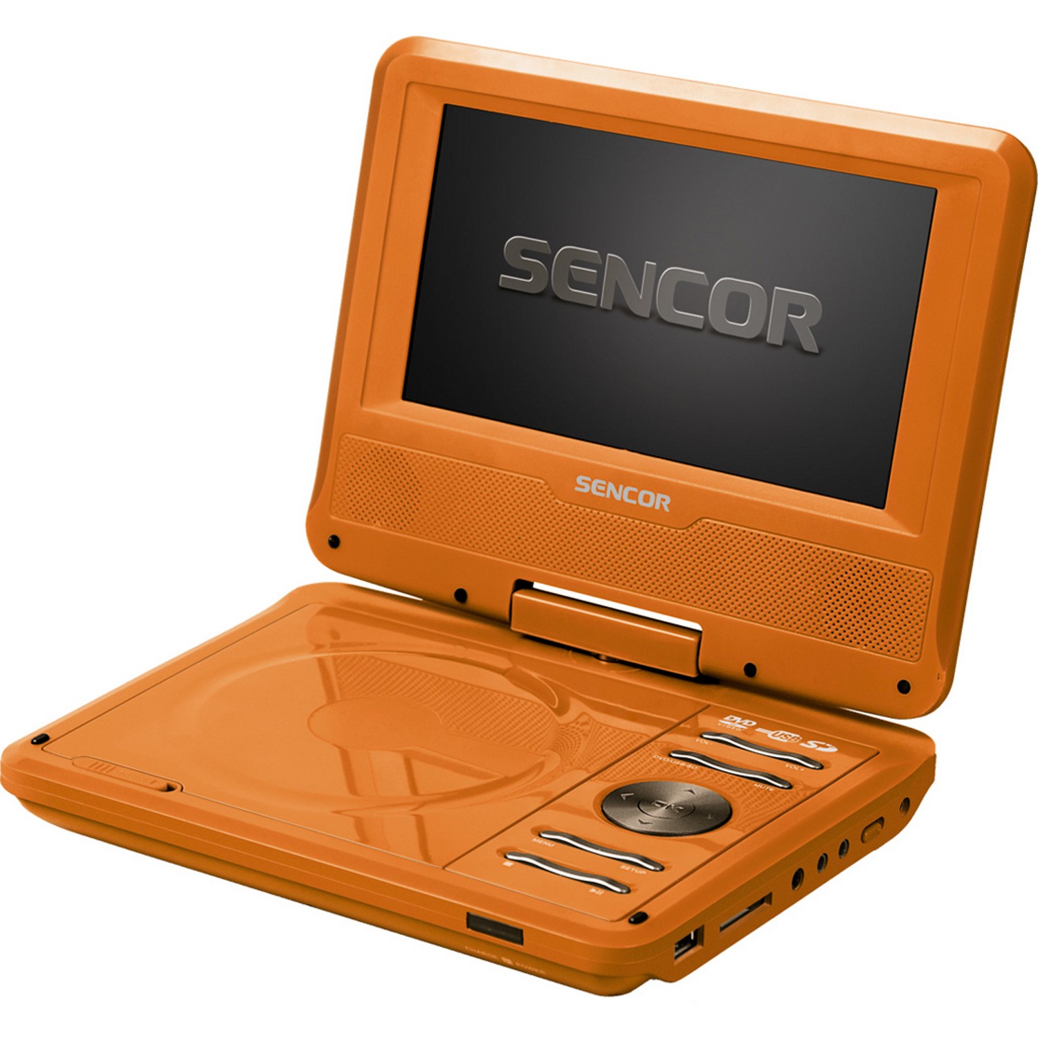 Sencor SPV-2719 (oranžový) - přenosný DVD přehráv