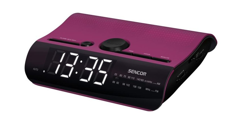 Sencor SRC 140 ružový – rádiobudík