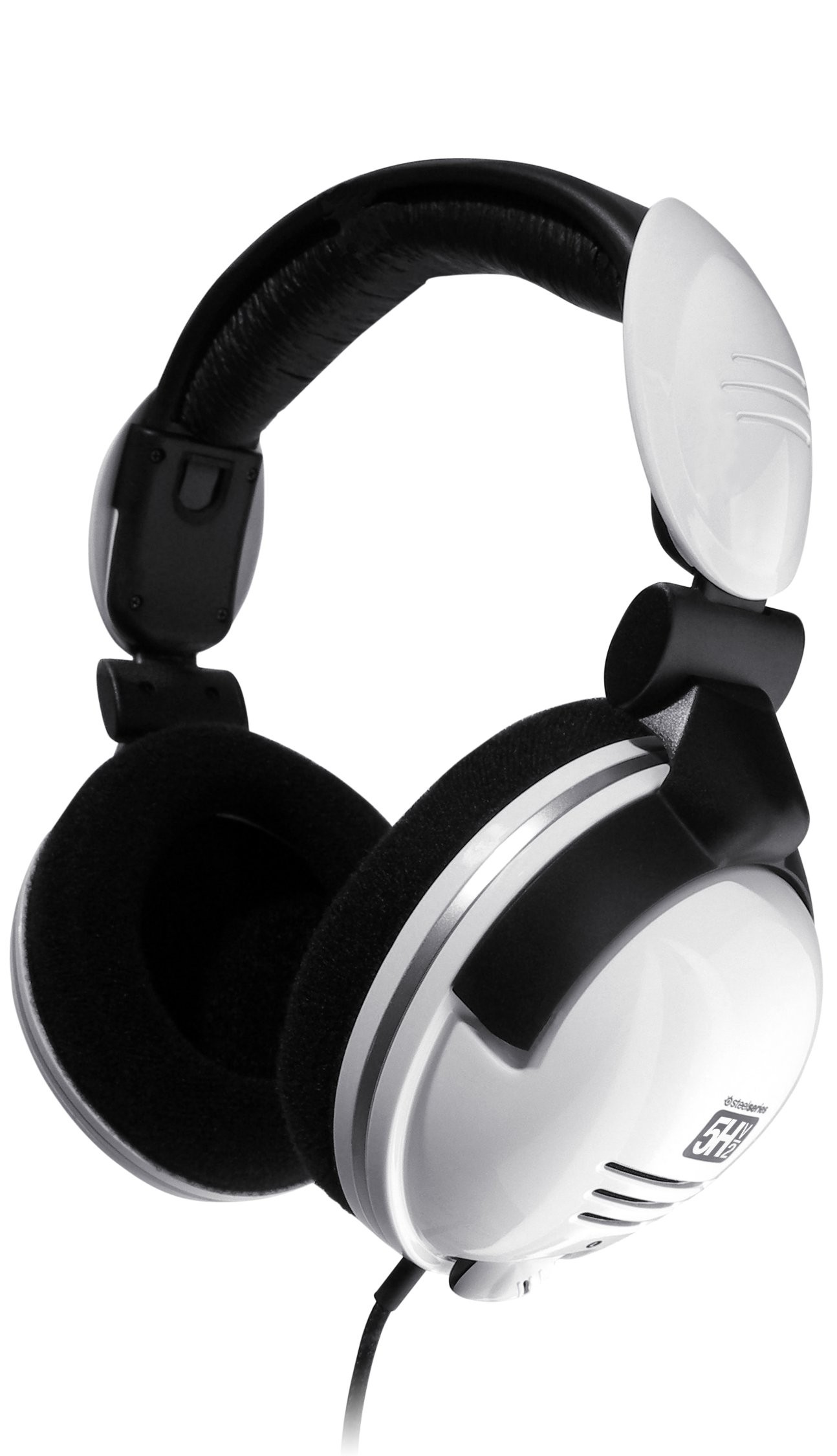 SteelSeries 5H v2 gaming headset PC (hvit)