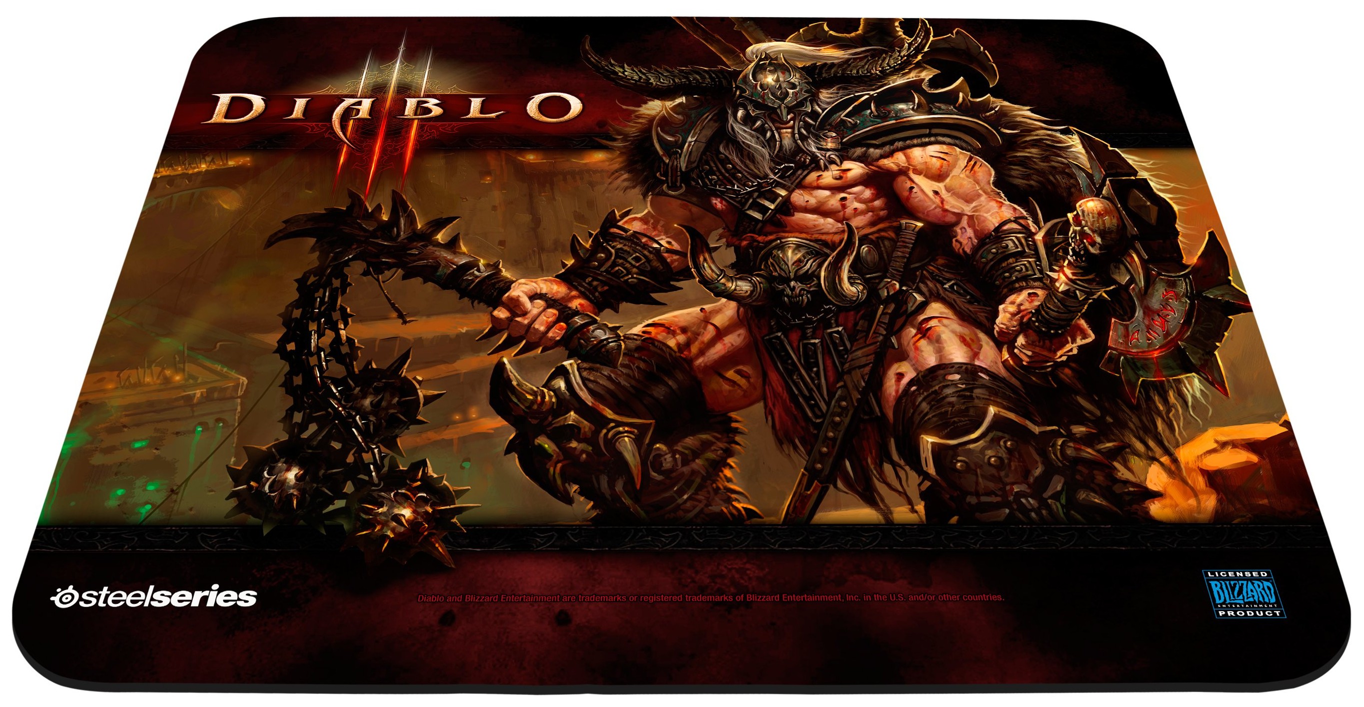 SteelSeries musematte QcK Diablo III Barbarian Edition