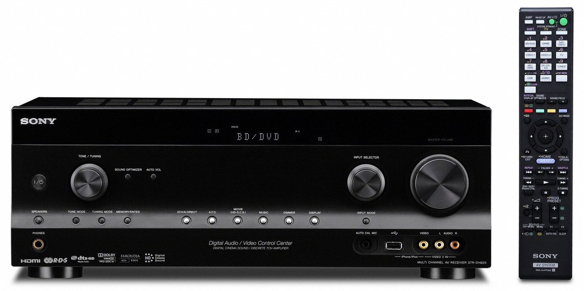 Sony 7.1 3D viritinvahvistin STR-DH820