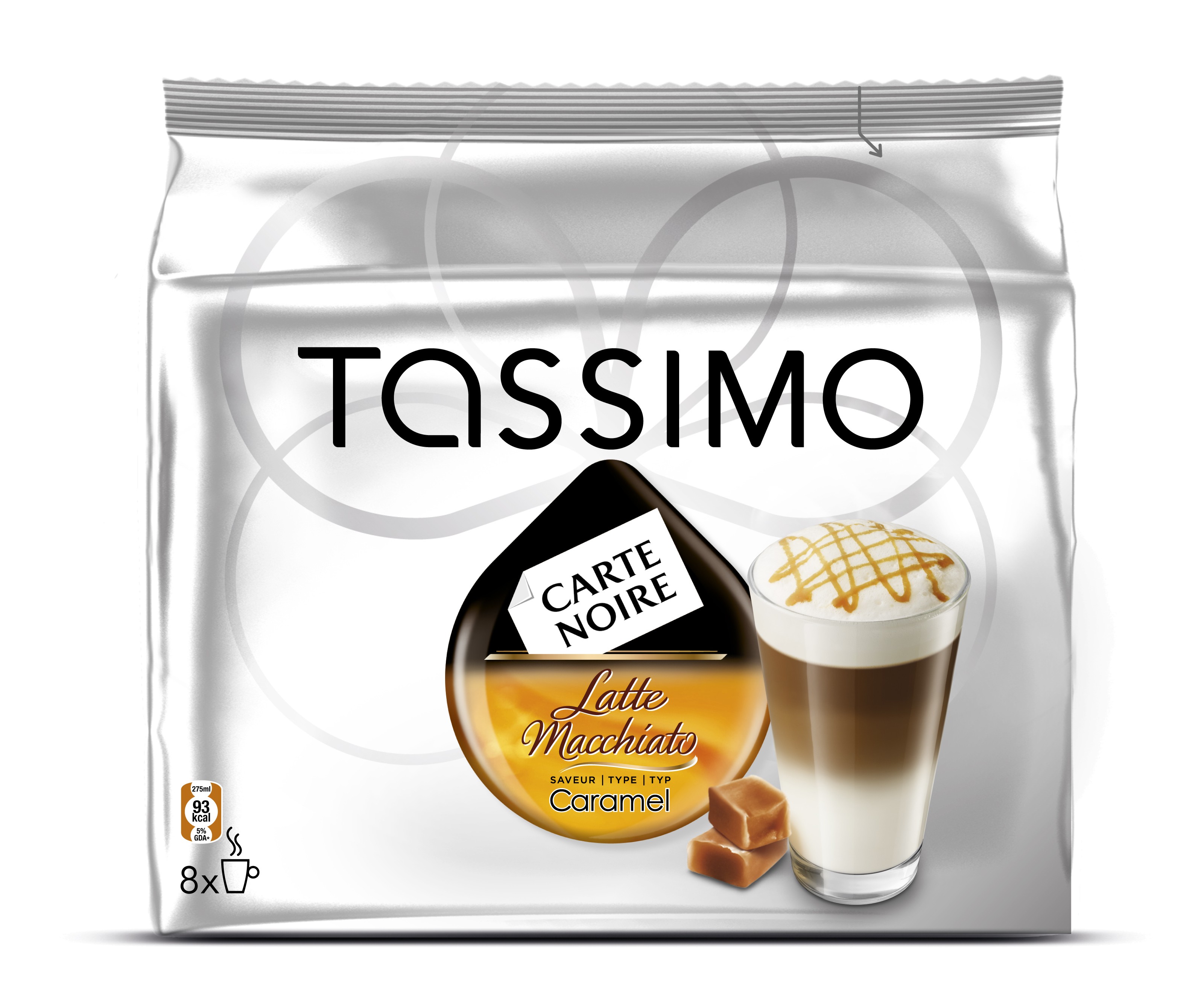 Tassimo Carte Noir kapsler - Latte Macchiato Karamell