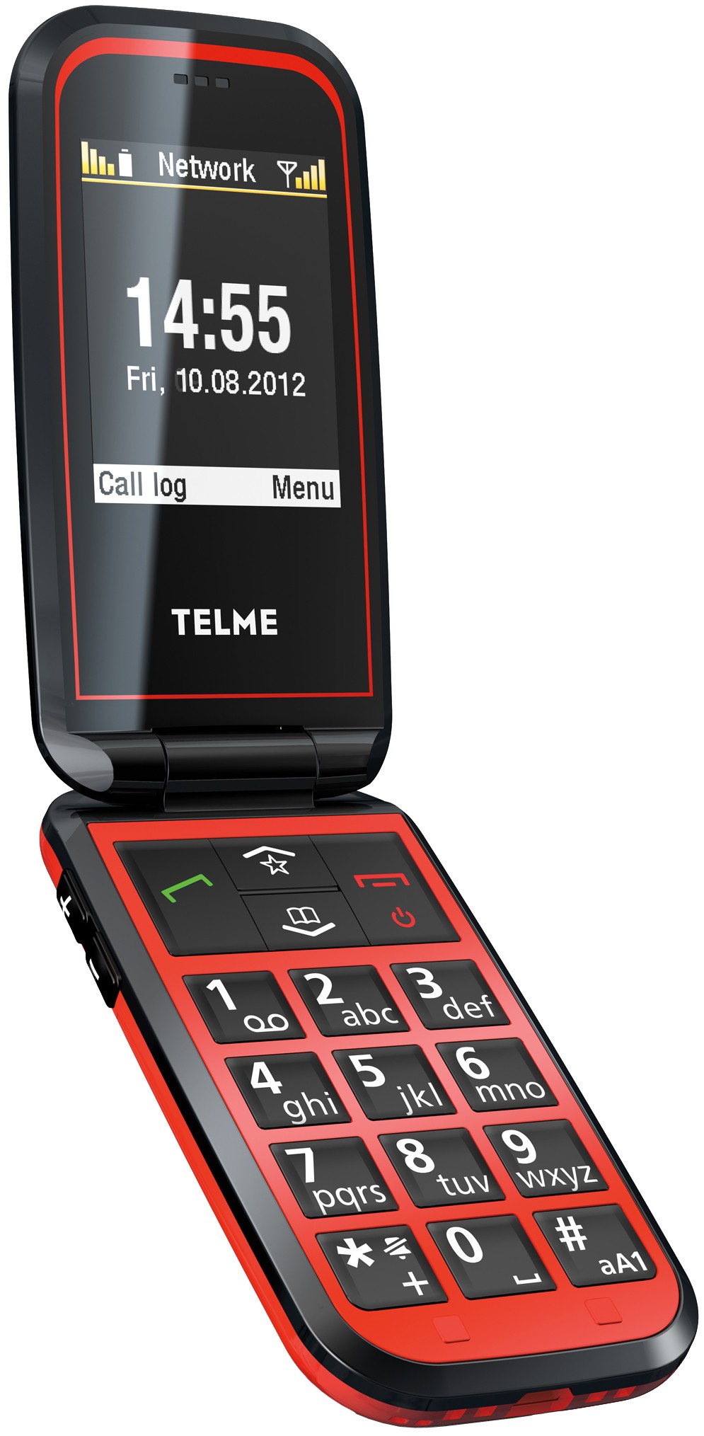 Emporia Telme F210 mobiltelefon (Rød)