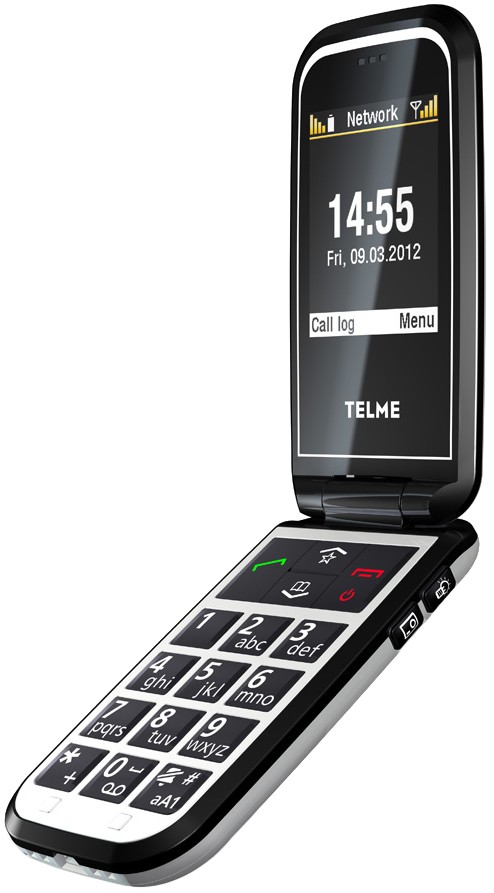 Emporia Telme F210 mobiltelefon (Hvid)