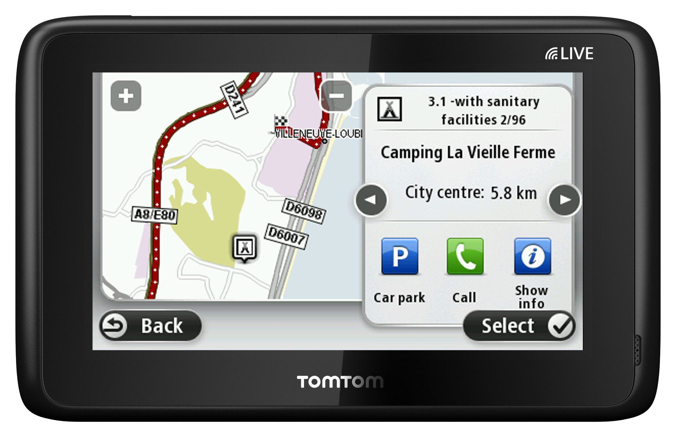 TomTom Go Live 1005E Camper & Caravan GPS