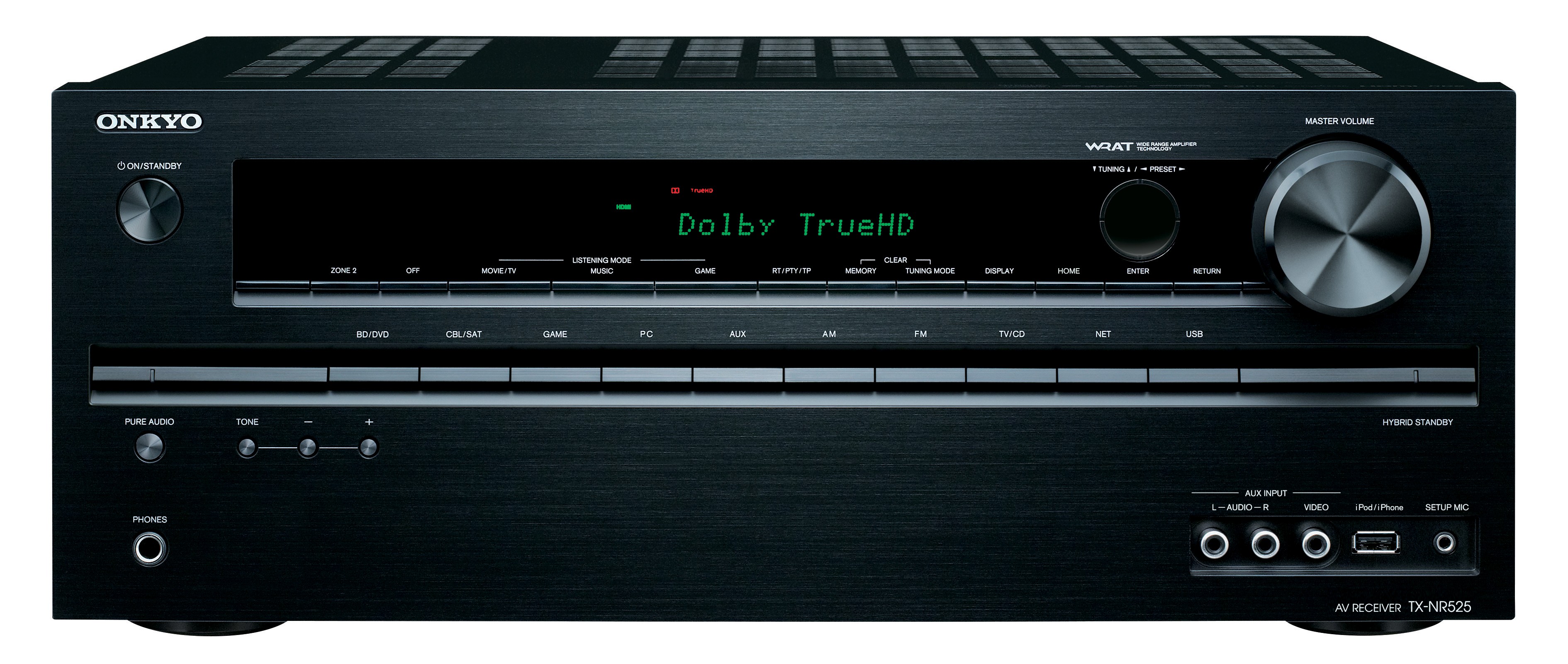 Onkyo 5.1 receiver TX-NR525 (sort)