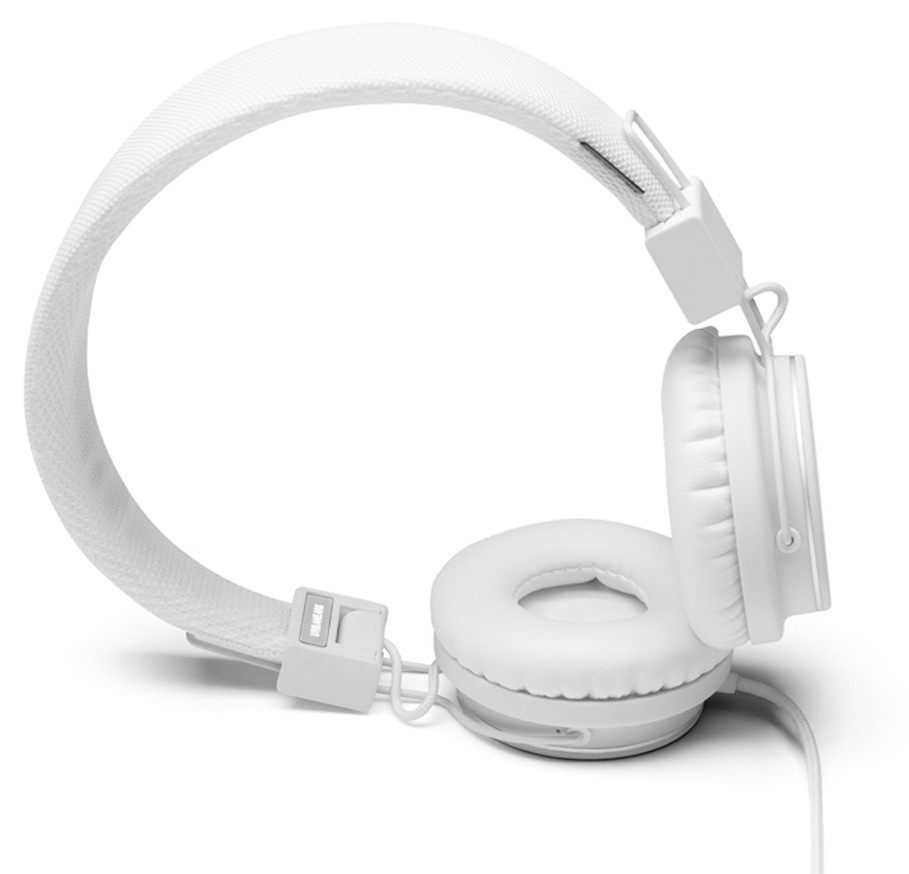 Urbanears Plattan Hörlurar med mic (vit)