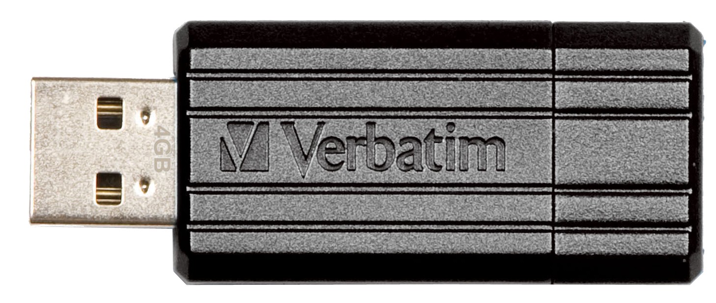 Verbatim USB-minne 4 GB Pinstripe (sort)
