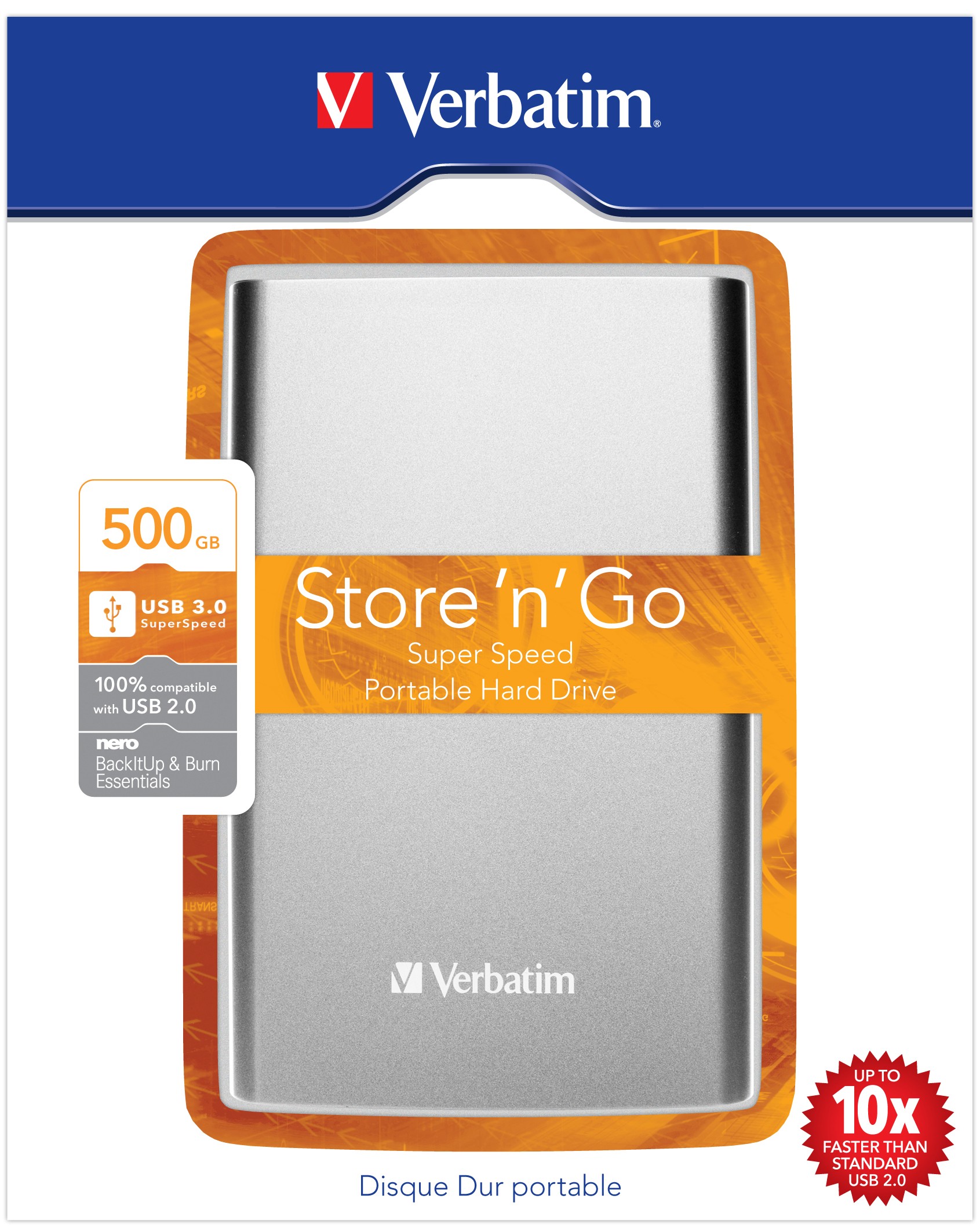 Verbatim Store n Go Extern H&aring;rddisk USB 3.0 500GB