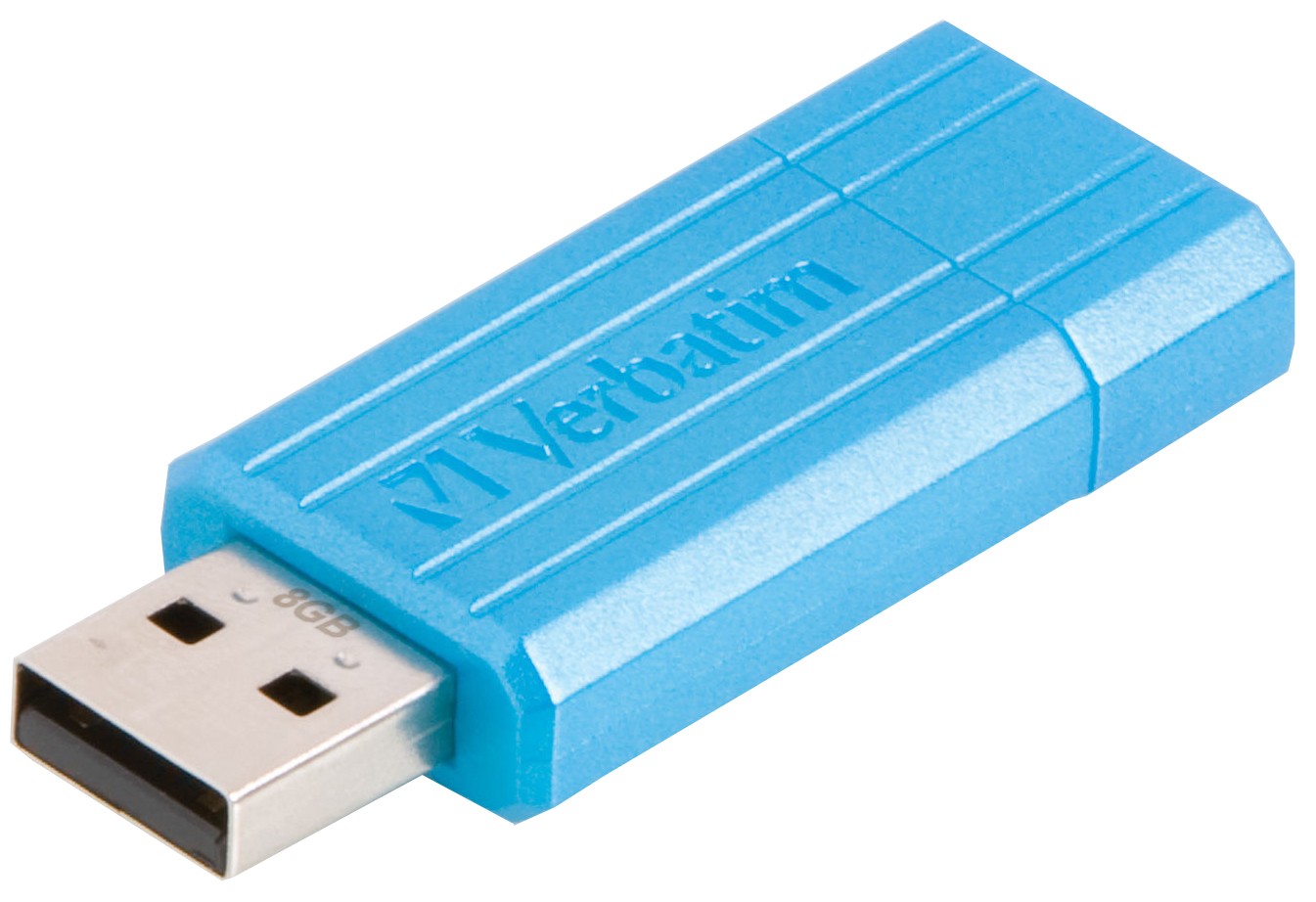 Verbatim 8 GB Pinstripe USB-minne (blå)