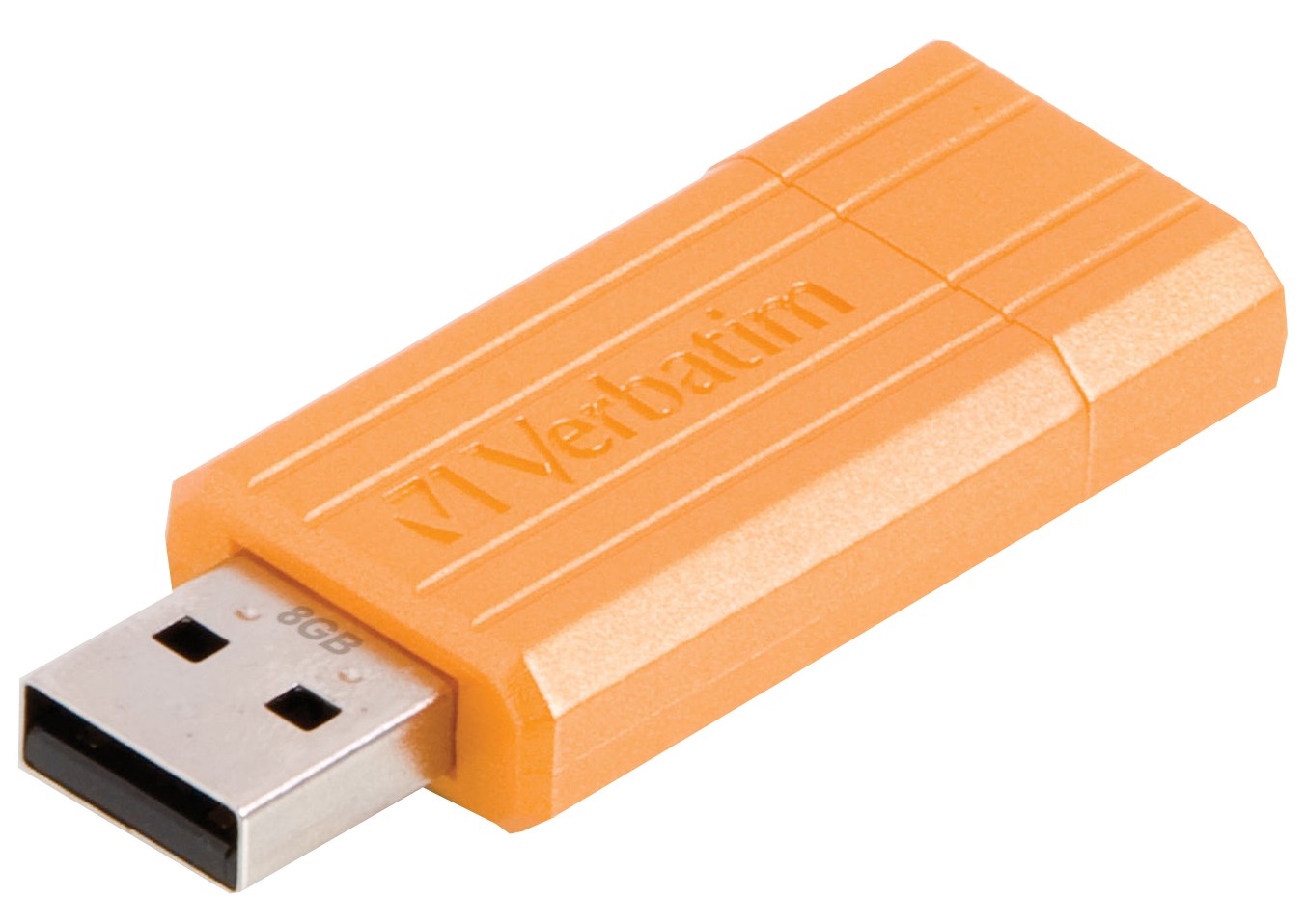 Verbatim 8 GB Pinstripe USB-minne (Oransje)