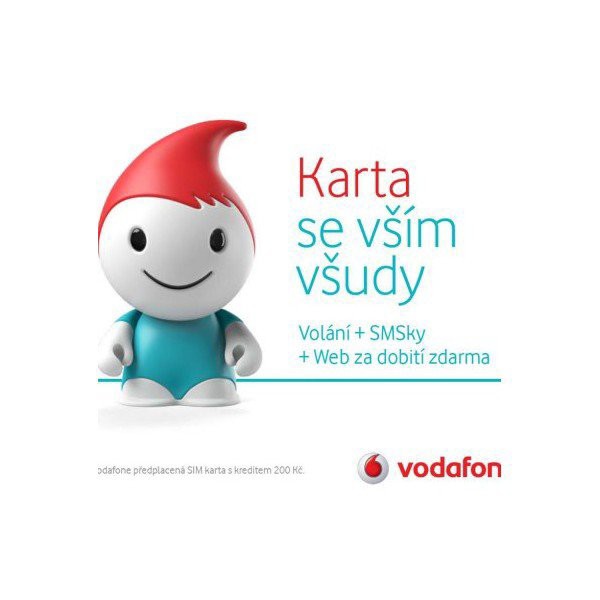 Vodafone SIM "Se vším" 200Kč