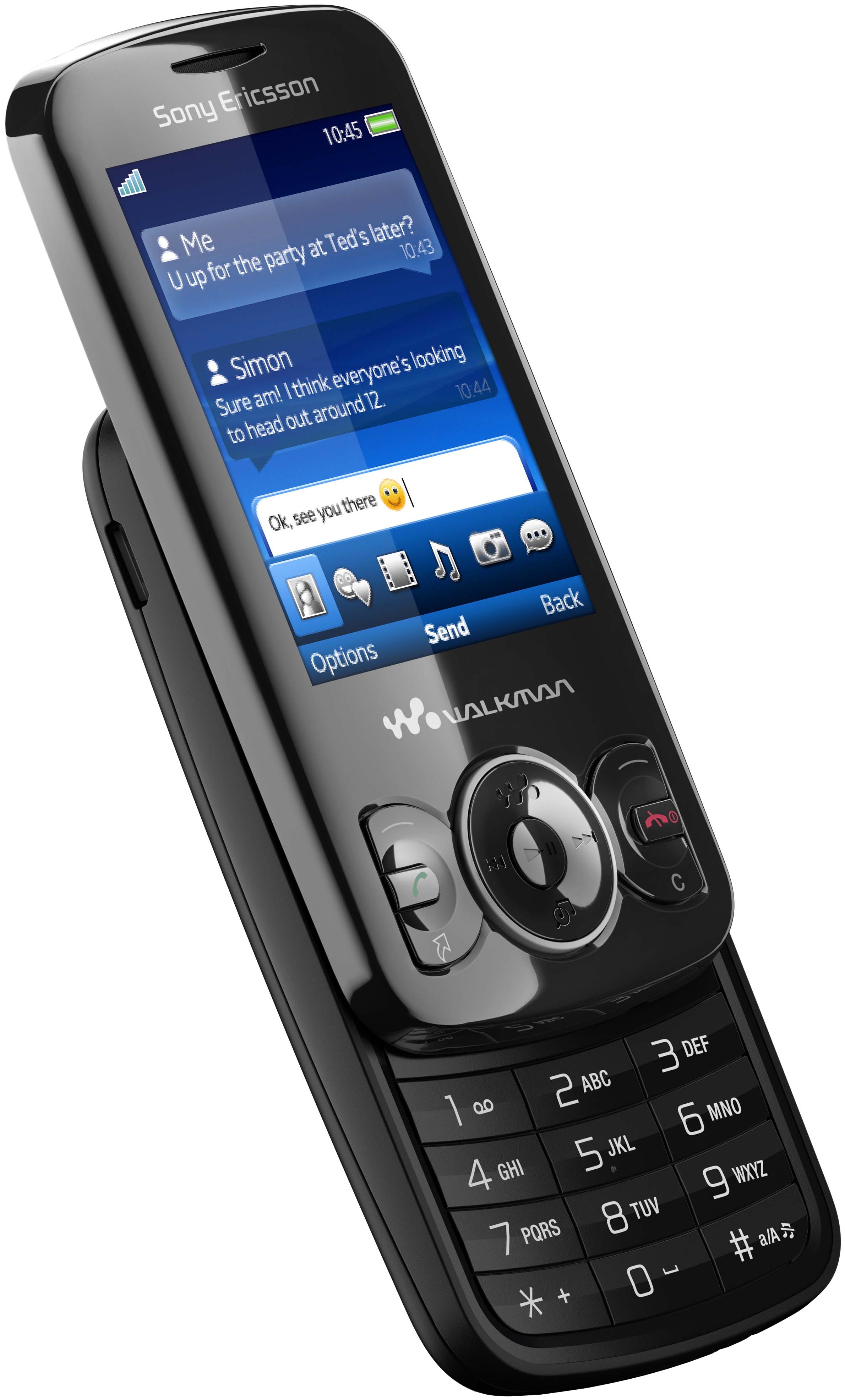 Sony Ericsson W100i Spiro Mobiltelefon (svart)
