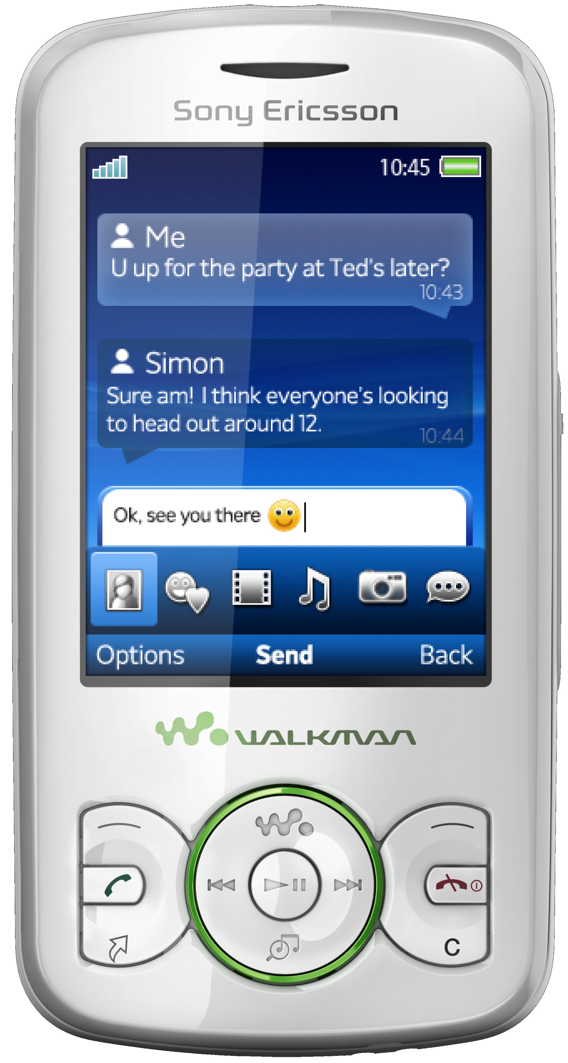 Sony Ericsson W100i Spiro Green