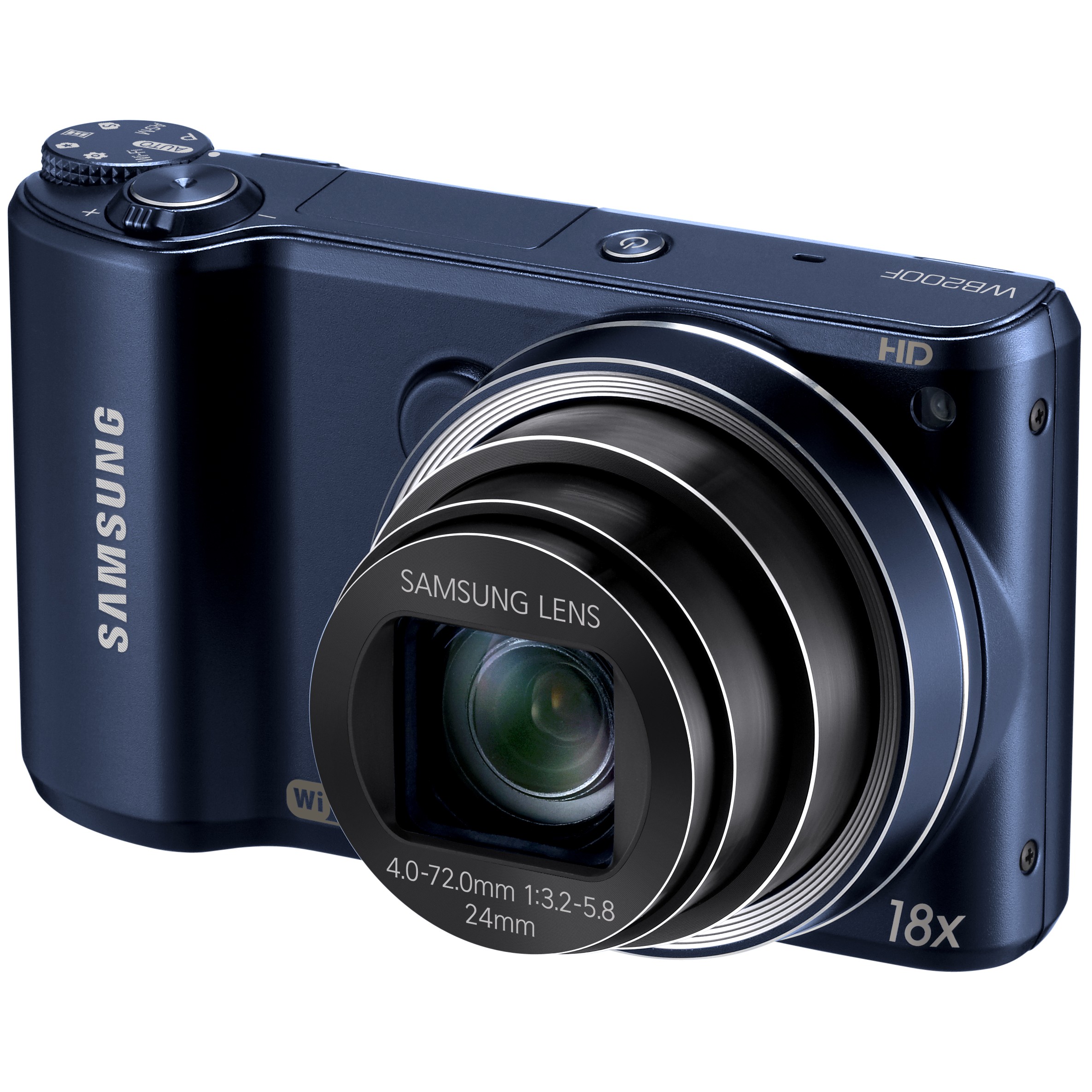 Samsung WB200F kompaktkamera (sort)