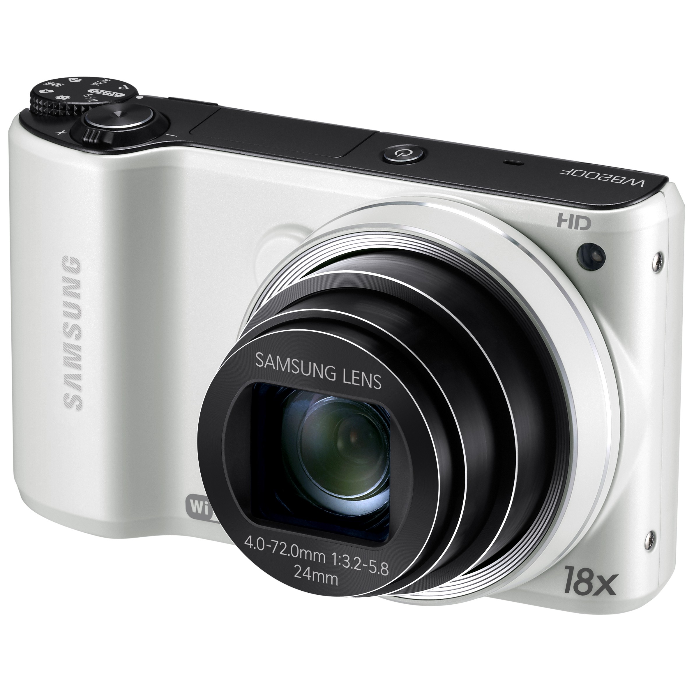 Samsung WB200F kompaktkamera (hvidt)
