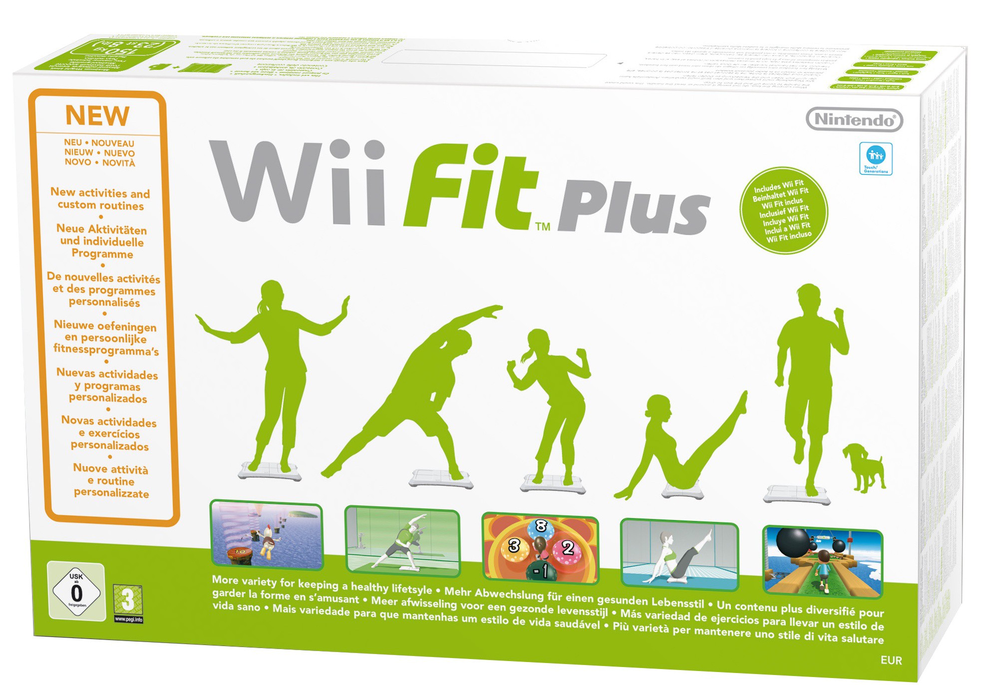 Nintendo Wii Board + hra Wii Fit Plus - biela podložka a hra pre Wii