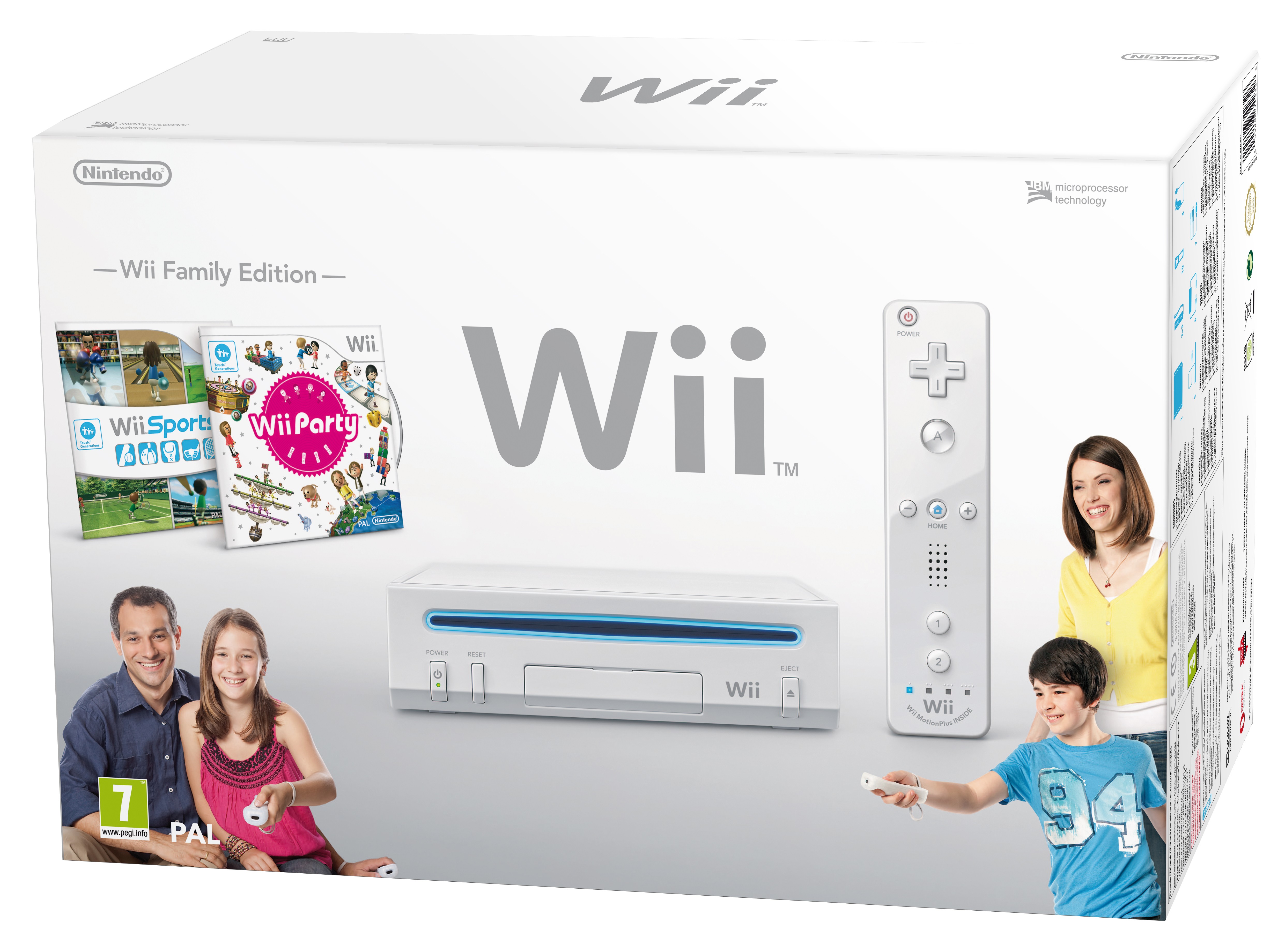 Nintendo Wii pelikonsoli - Family Edition (valkoinen)
