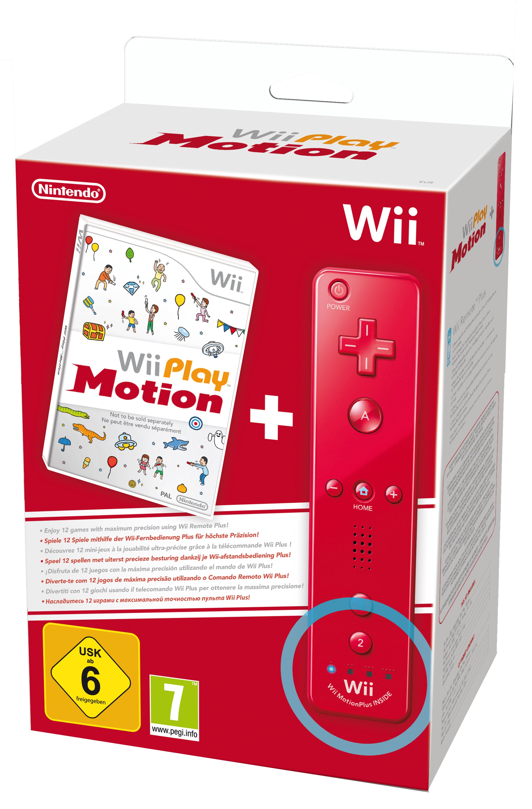 Wii Play Motion + Wii Plus Remote (r&ouml;d)