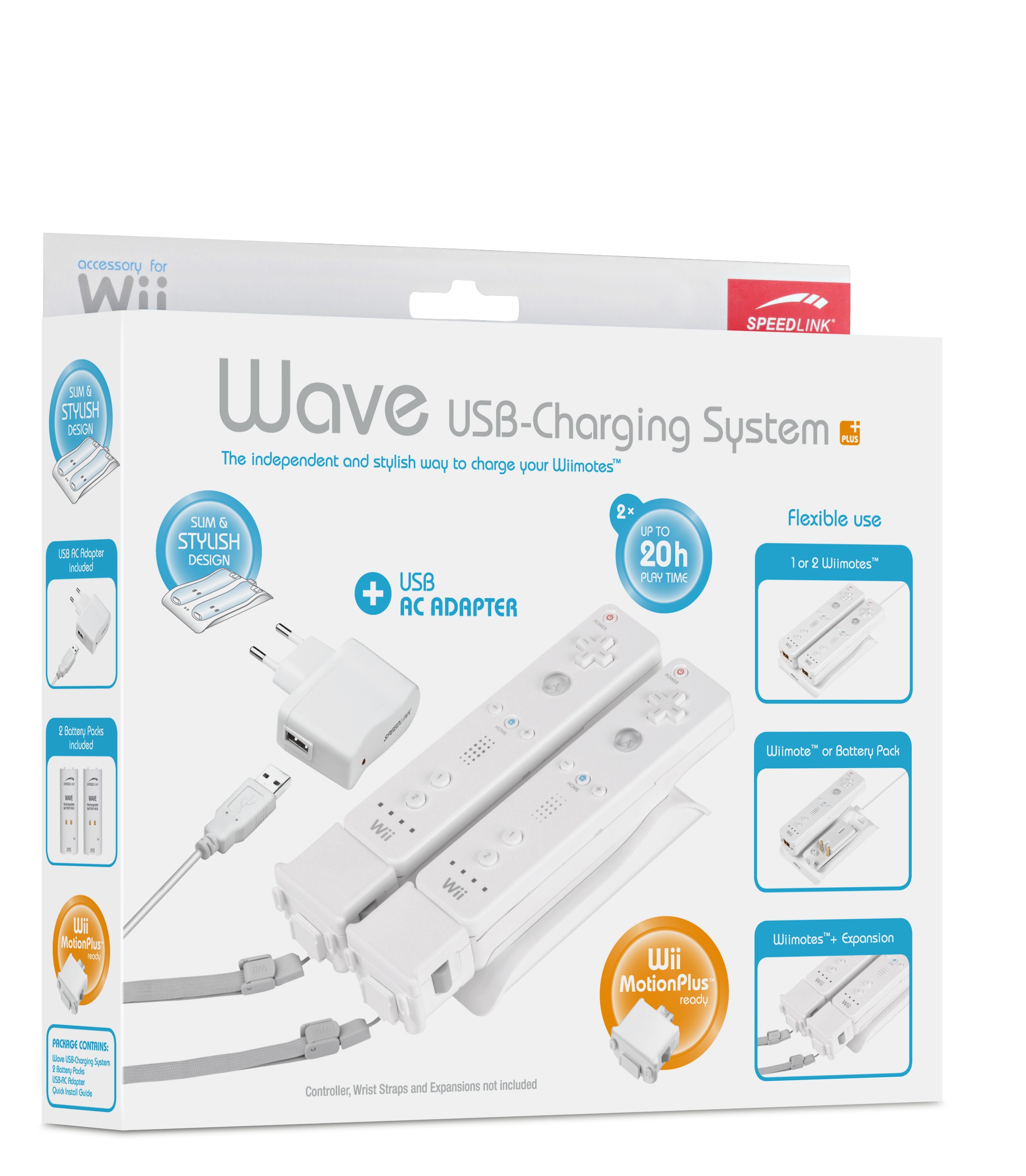 Speed Link Wave USB-Charging System Plus, white, SL-3411-SWT