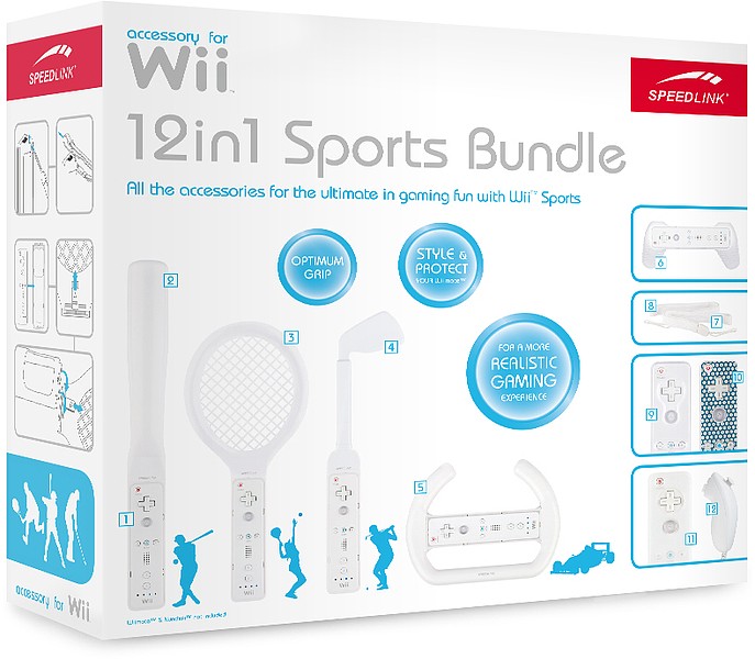 Speed Link 12in1 Sports Bundle for Wii, white SL-3485