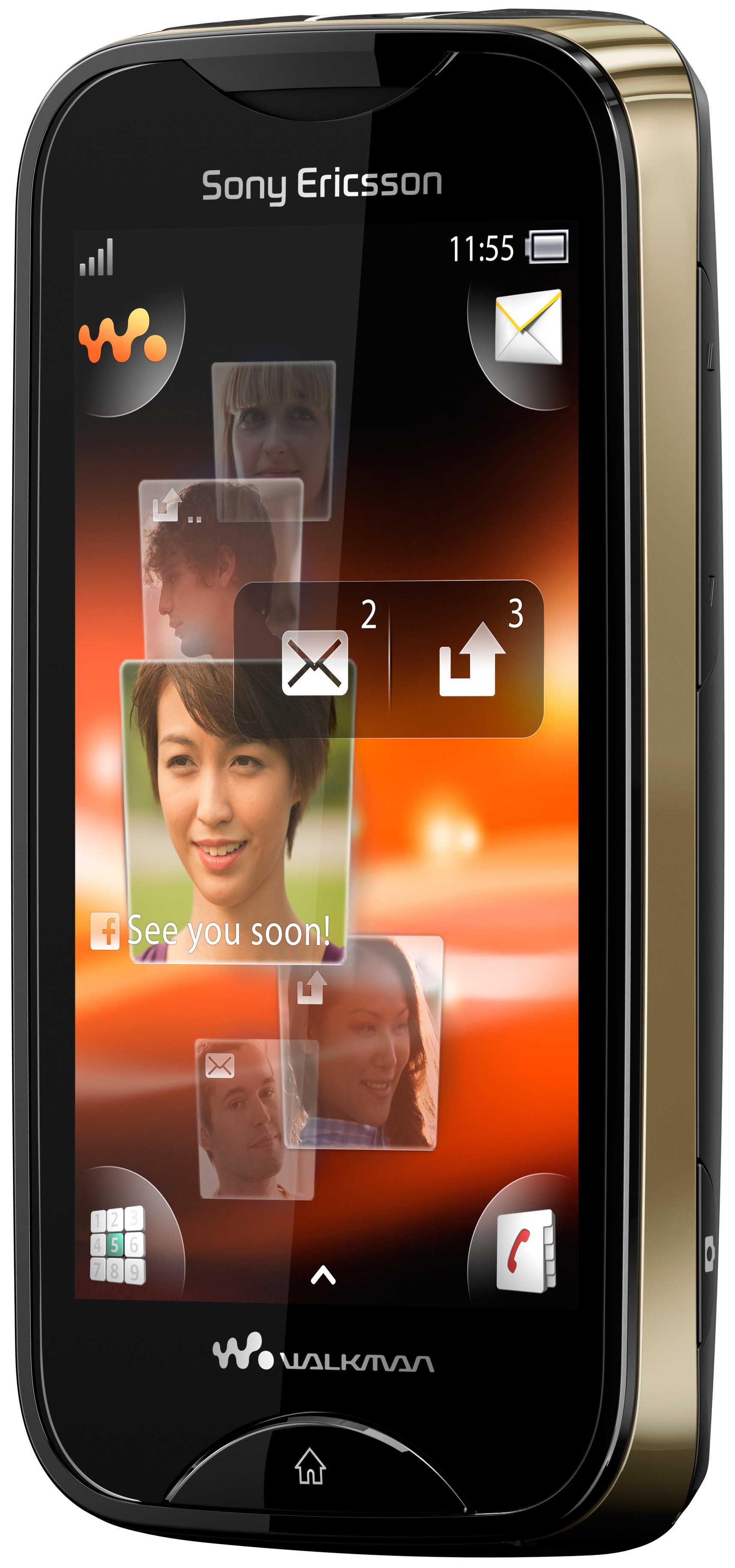 Sony Ericsson Mobiltelefon MixWalkman WT13i (guld/