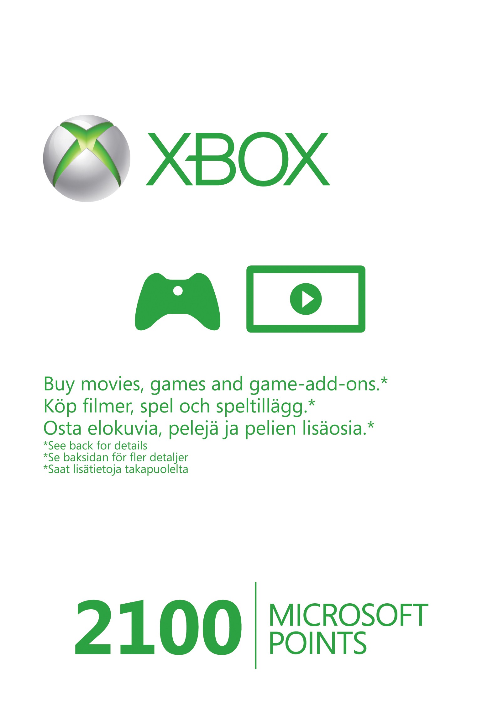 Xbox Live  2100 poeng (X360)