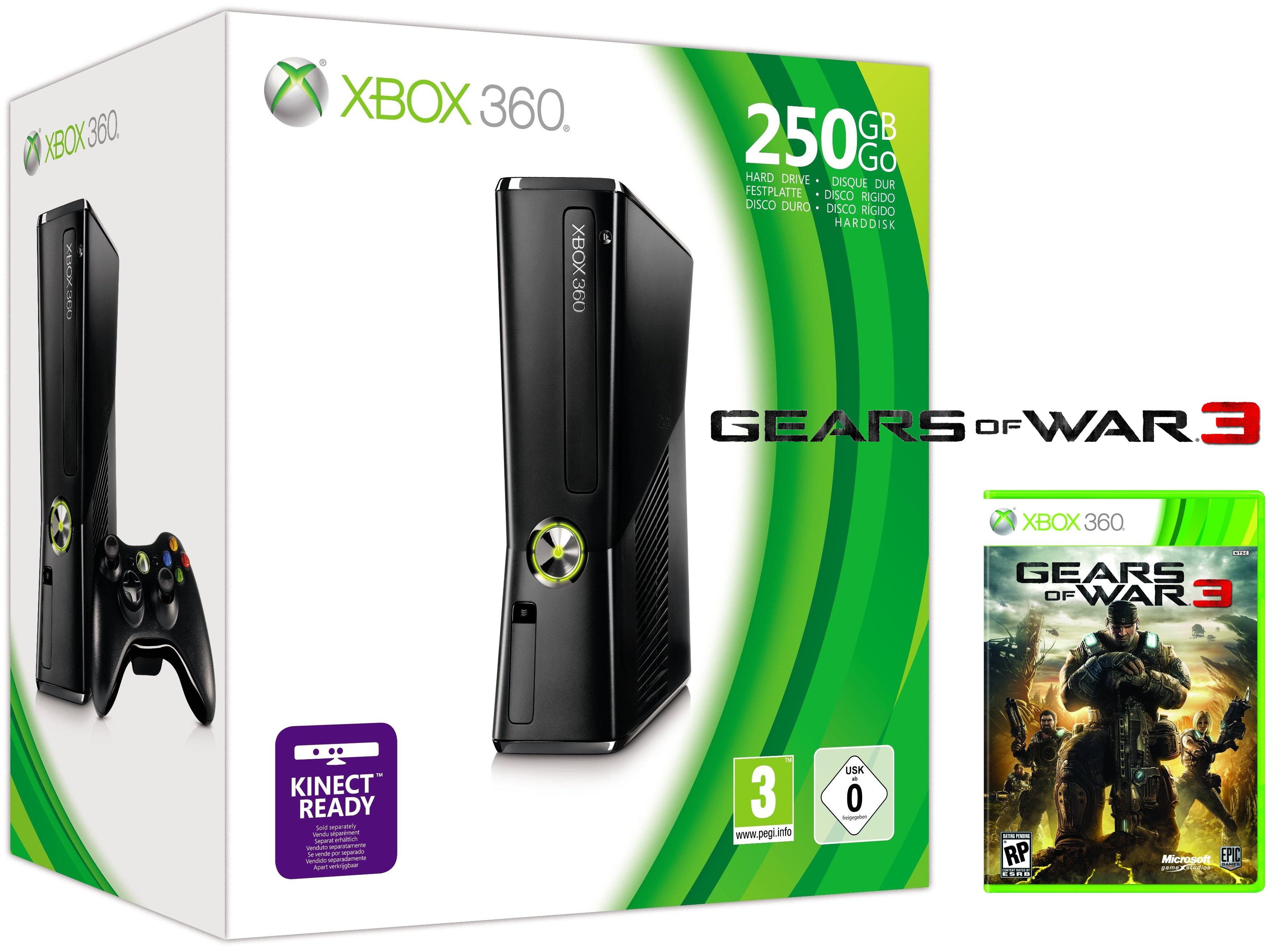X360 250GB + GEARS OF WAR 3