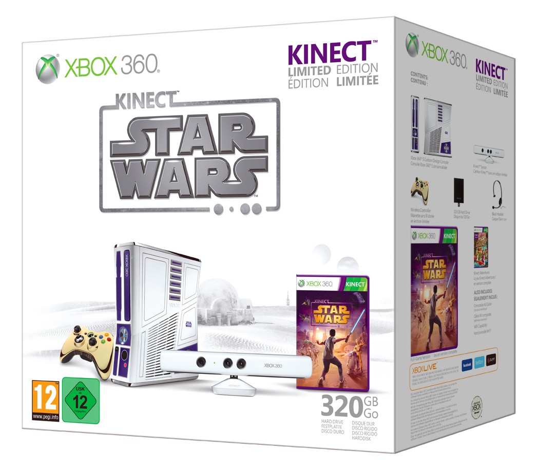 Xbox 360 S Limited Edition Kinect Star Wars Bundle
