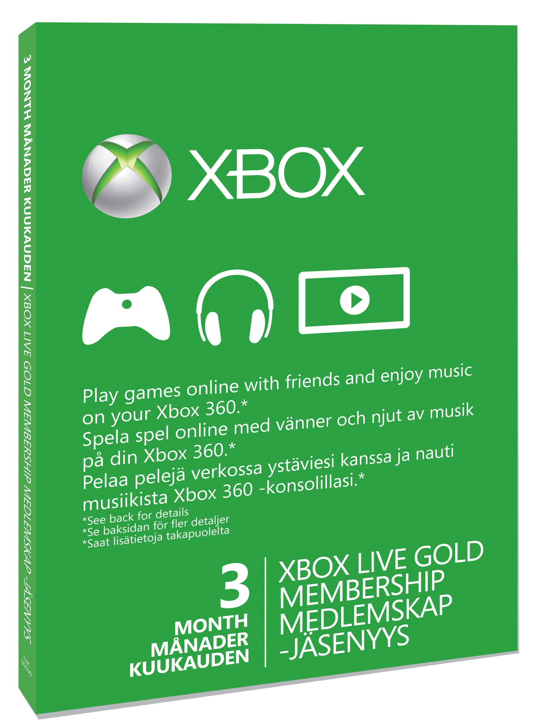 Xbox Live Guldkort - 3 månader