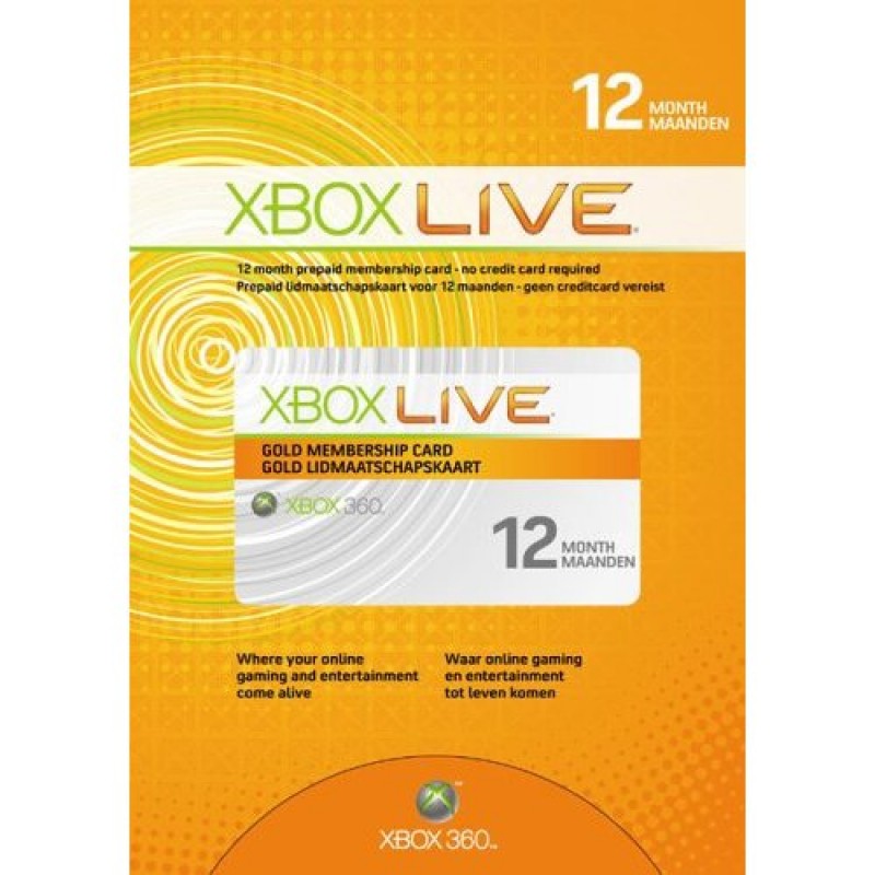 Xbox 360 Live Zlaté členství na 12 měsíců se slevou 30% - jen při nákupu hry nebo konzole X360