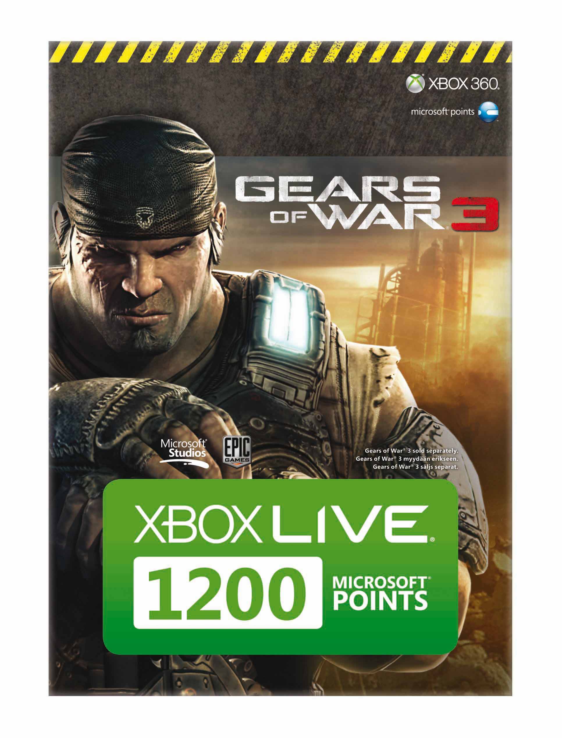 Xbox Live Card 1200 Microsoft Points