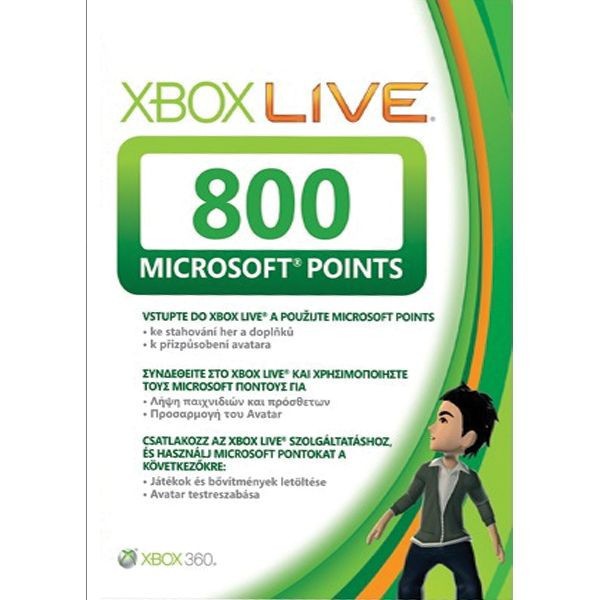 Xbox 360 Live – 800 bodov