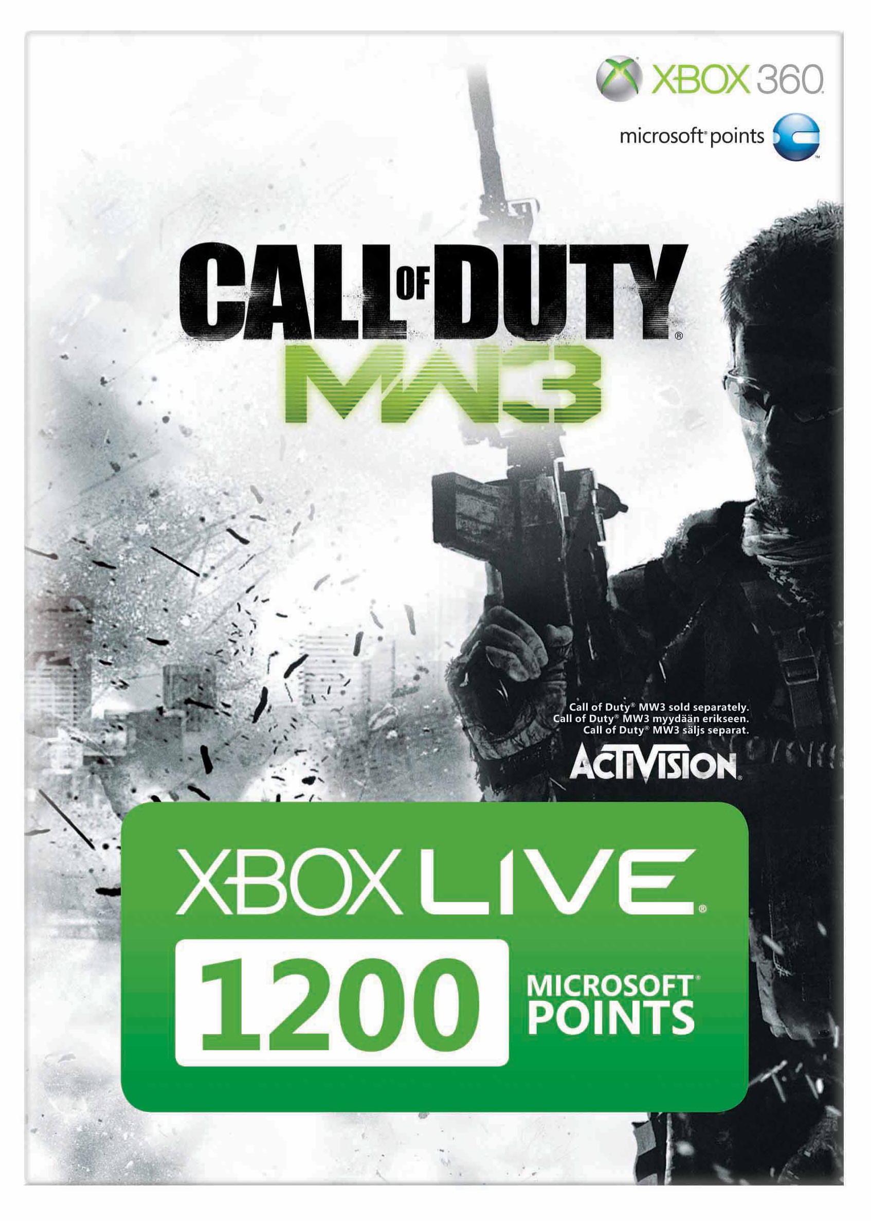 Xbox Live 1200 Po&auml;ng f&ouml;r COD: MW3