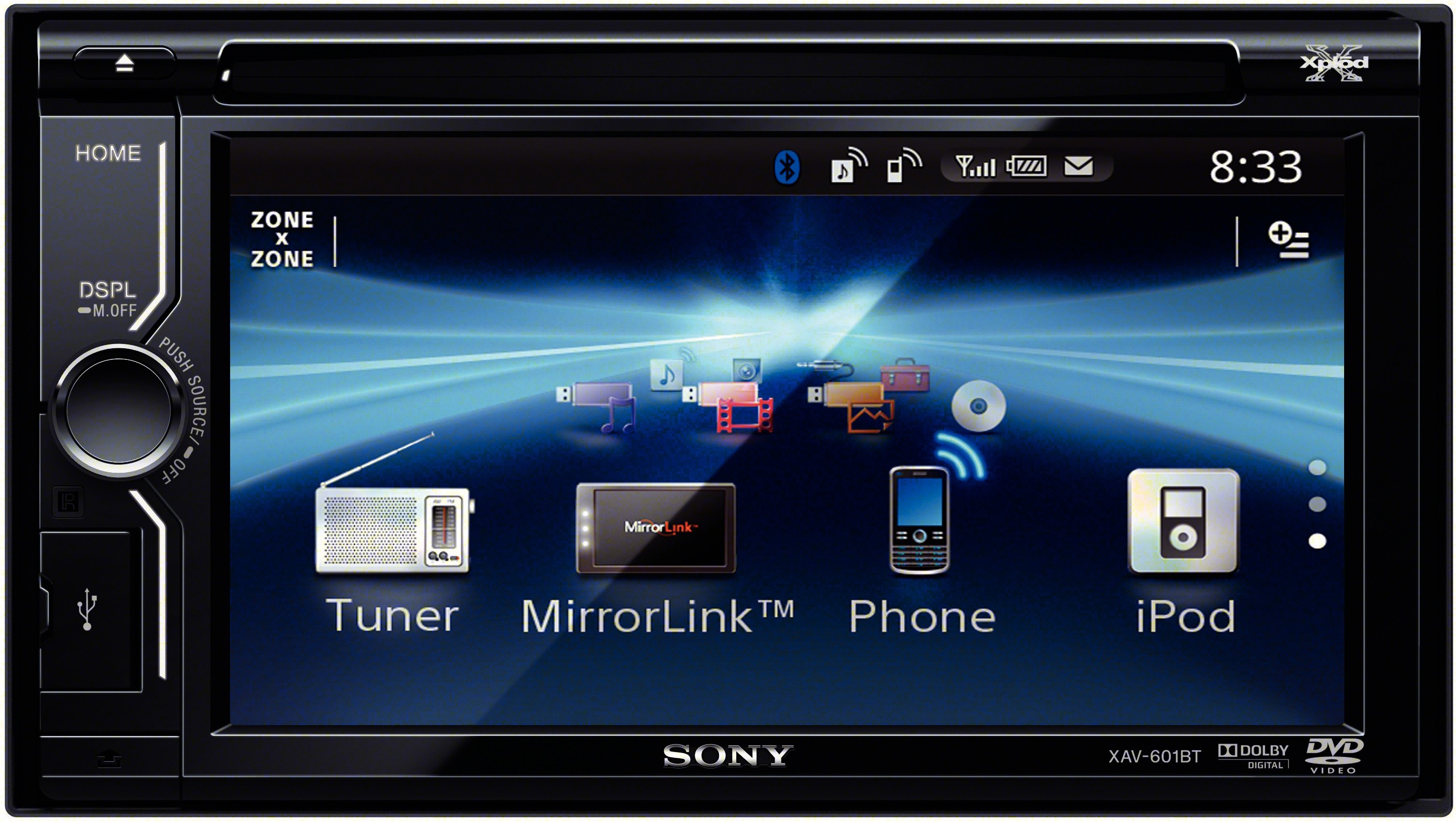 Sony bilstereo 2-DIN CD/DVD-receiver XAV-601BT