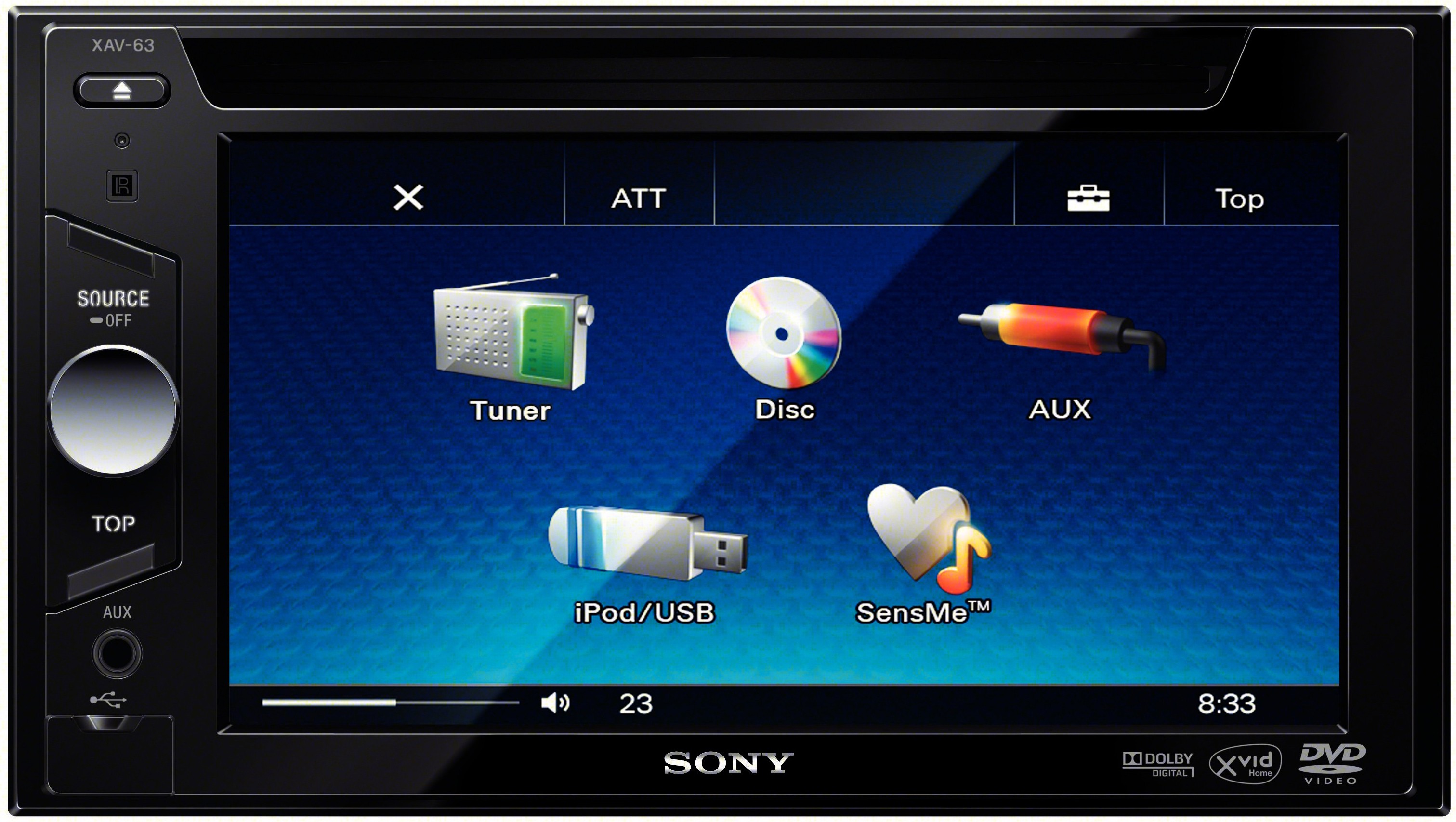 Sony bilstereo 2-DIN XAV-63