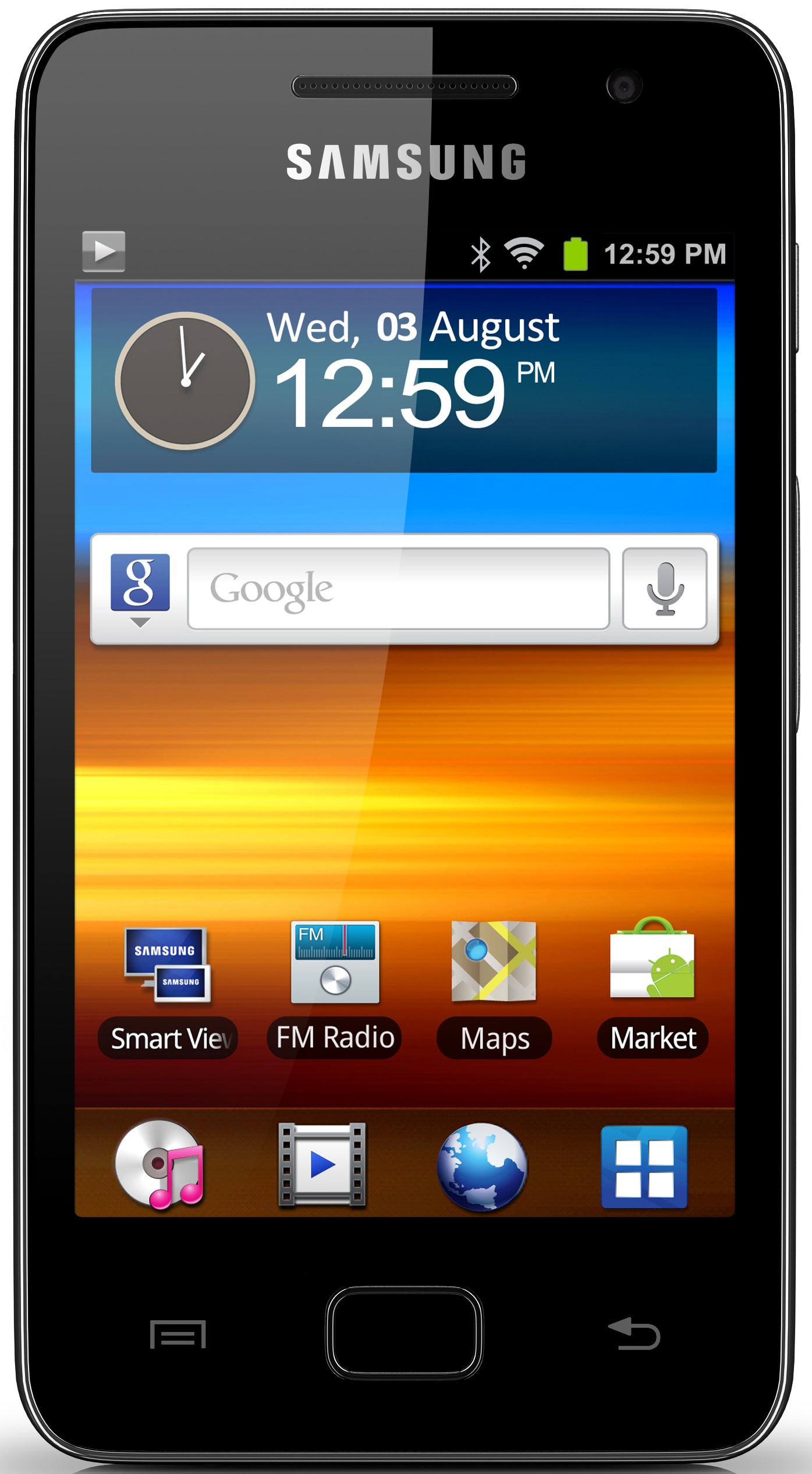 Samsung Galaxy S Wi-Fi 8 GB YP-GS1CW (sort)