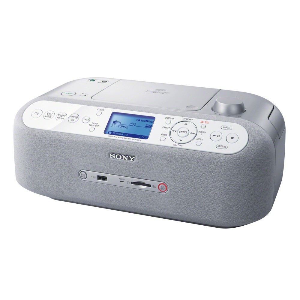 Sony ZS-R100CP (strieborný) – CD prehrávač