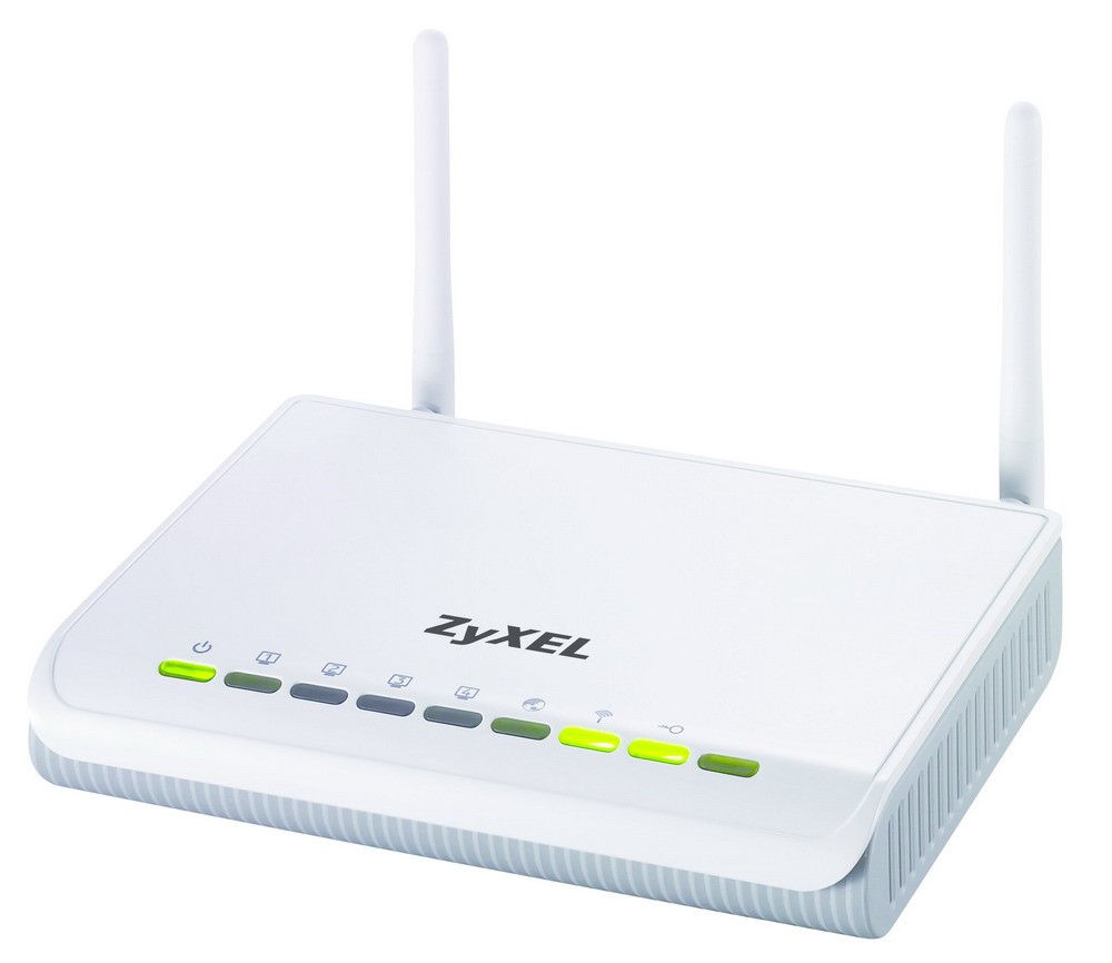 ZyXEL 300 set - router a USB adapt&eacute;r