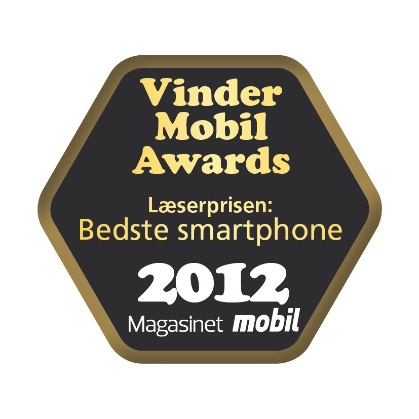 Vinder Mobil Awards  - bedste smartphone 2012