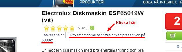 Skriv ditt produktomdöme