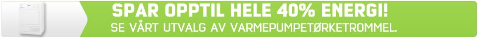 Spar opptil 40% energi med varmepumpet&oslash;rketrommel