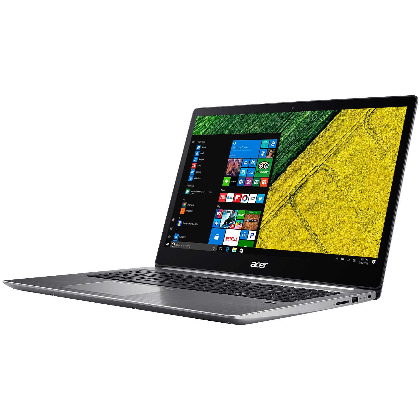 Acer Swift 3 15,6" bærbar PC (stålgrå)