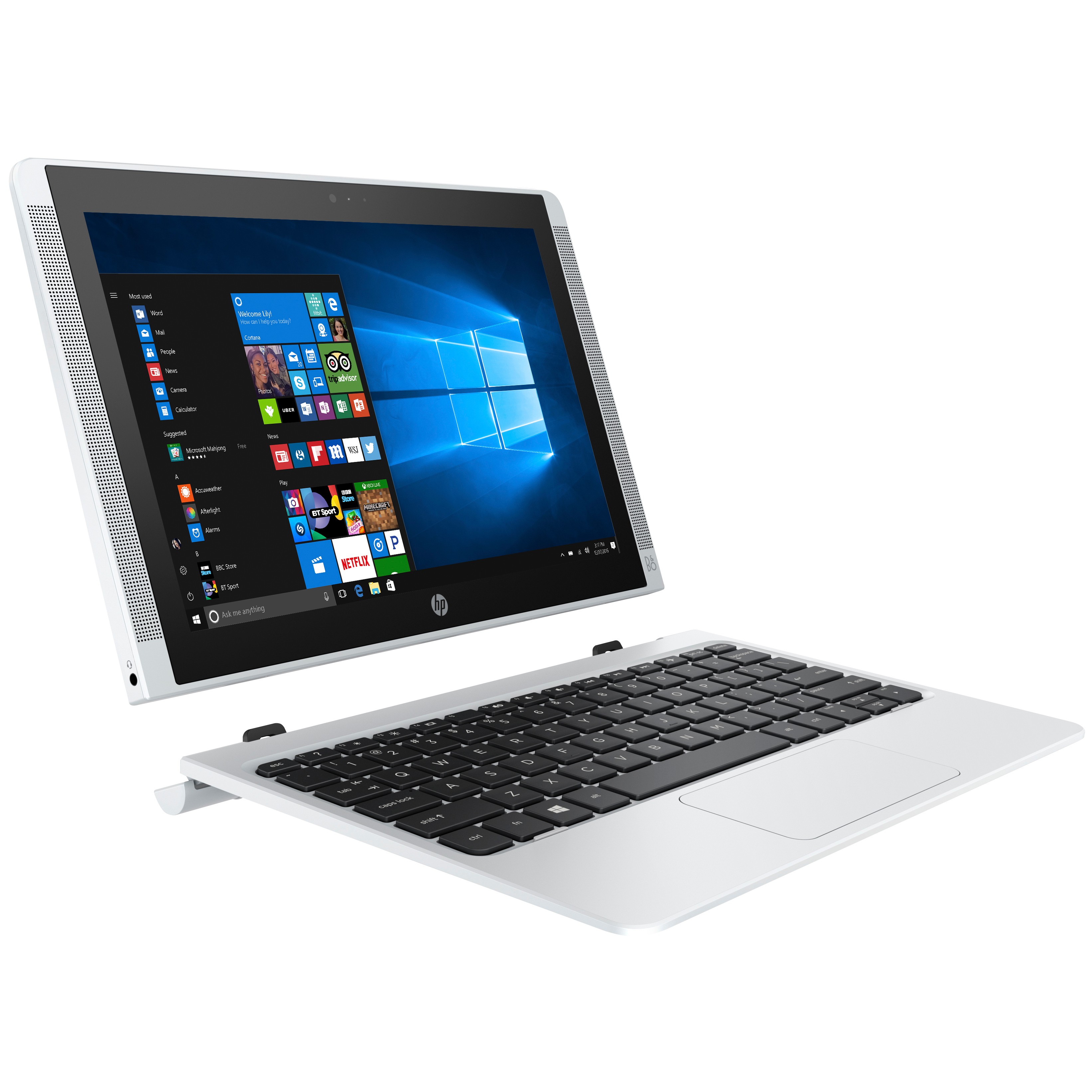 HP x2 2-i-1 PC 10-p000no (sølv/hvit)