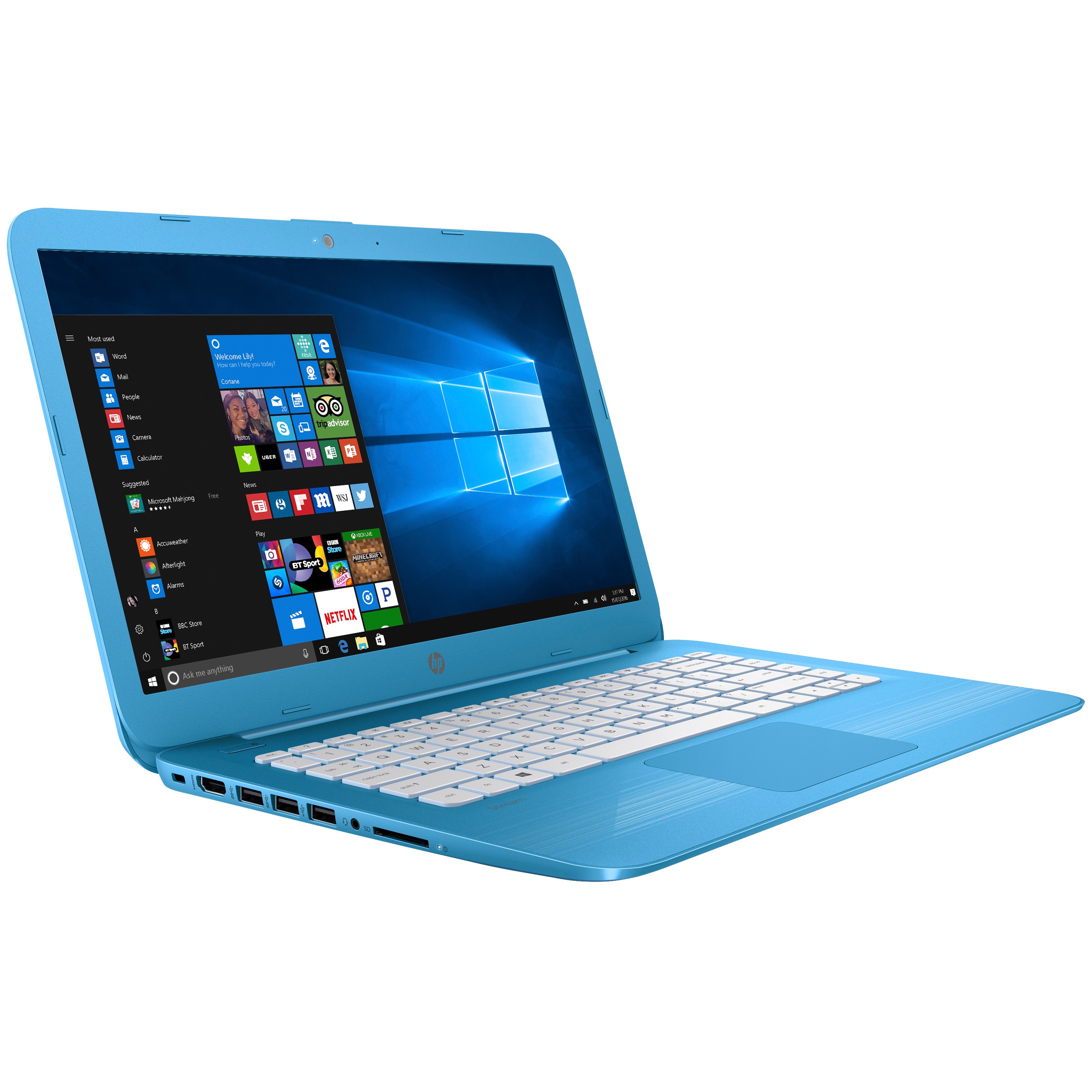Hp stream 14 ax081 14 bærbar pc (blå) bærbar pc elkjøp Mobilt bord til computer